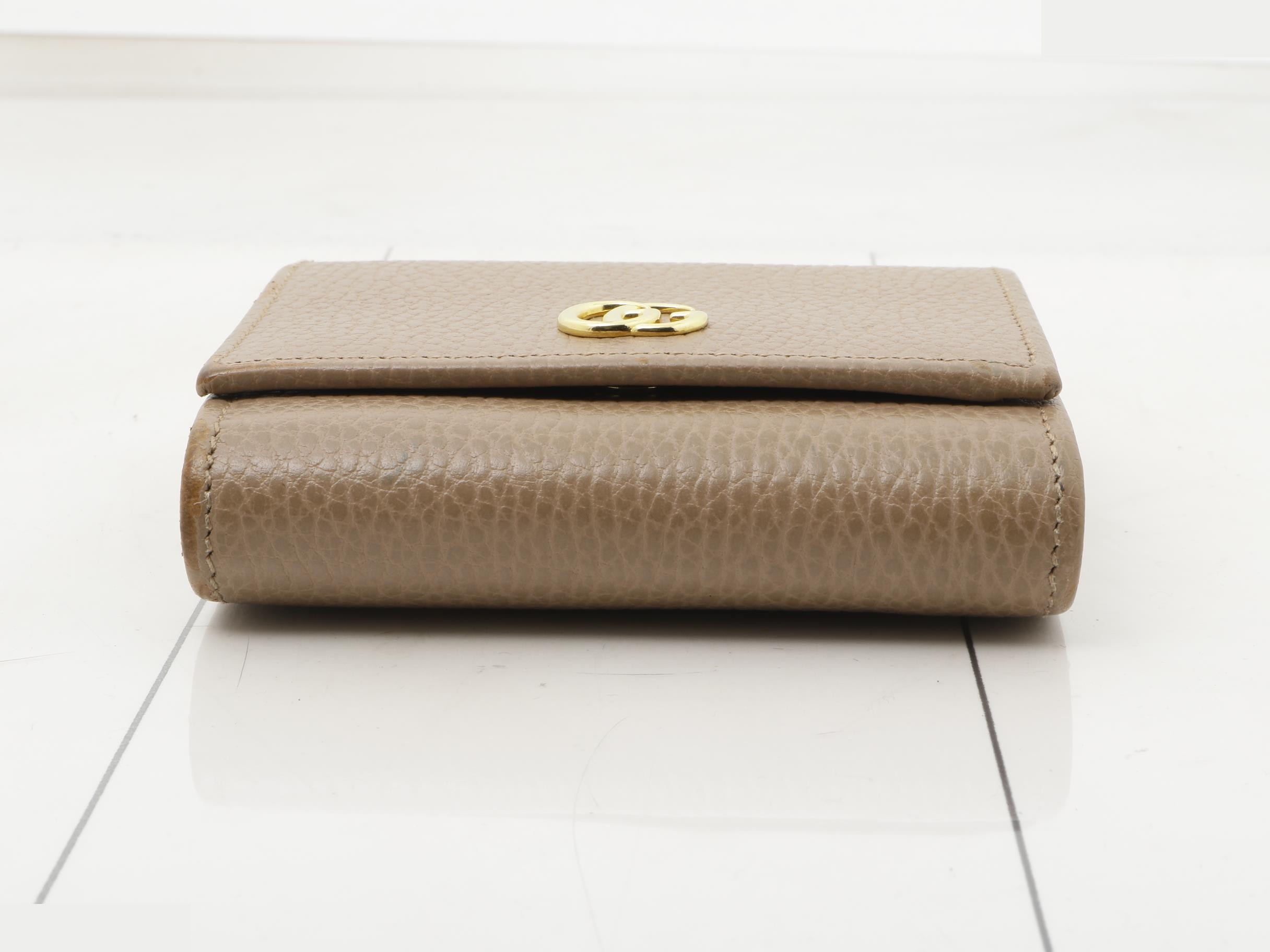 Marmont bi-fold wallet, pink beige, 598587, 0416 — view 3
