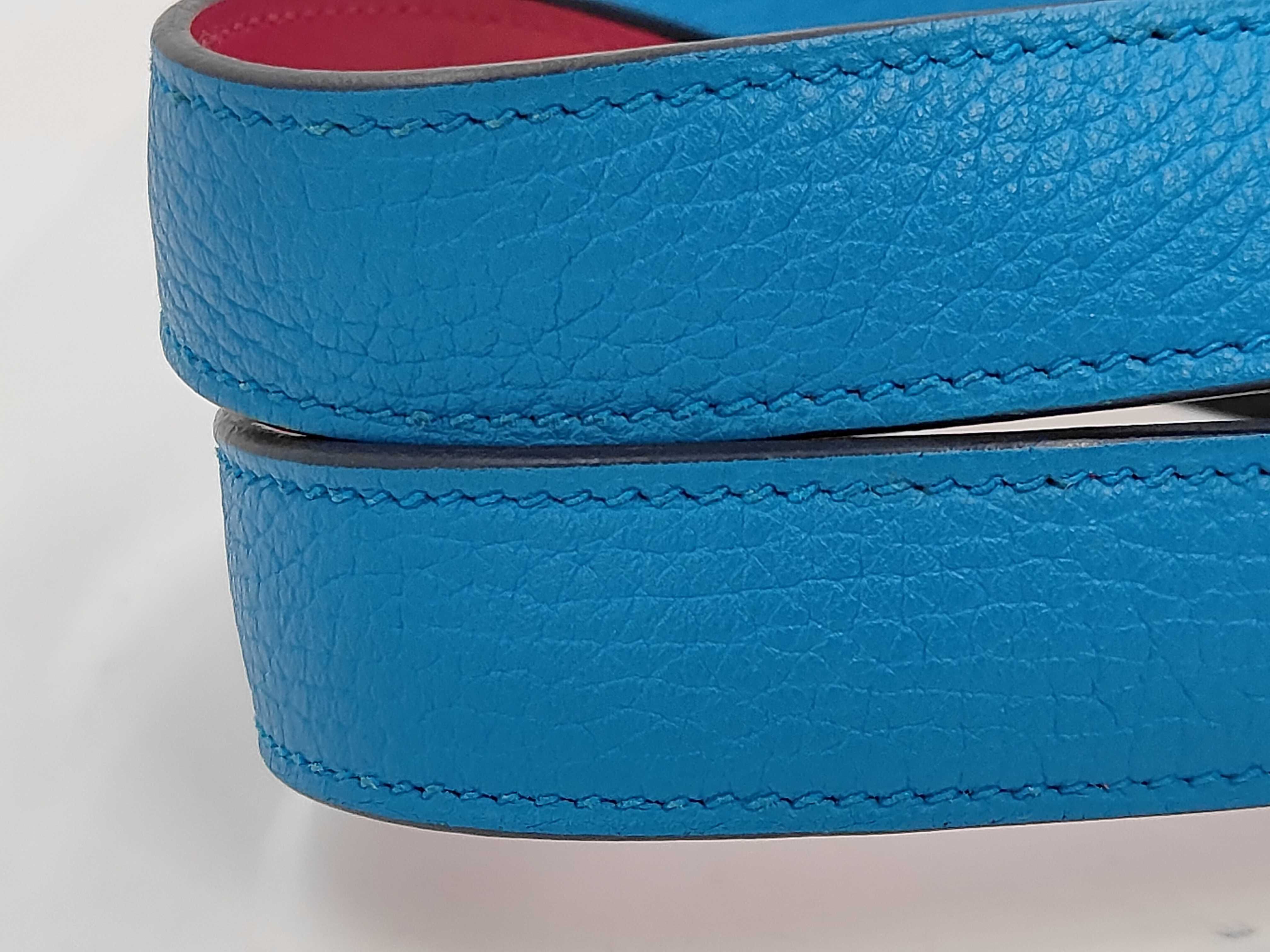 Picotin Lock 18PM Eclat Taurillon Clemence Swift Blue Frida Rose Mexico Y Stamp Handbag — view 4