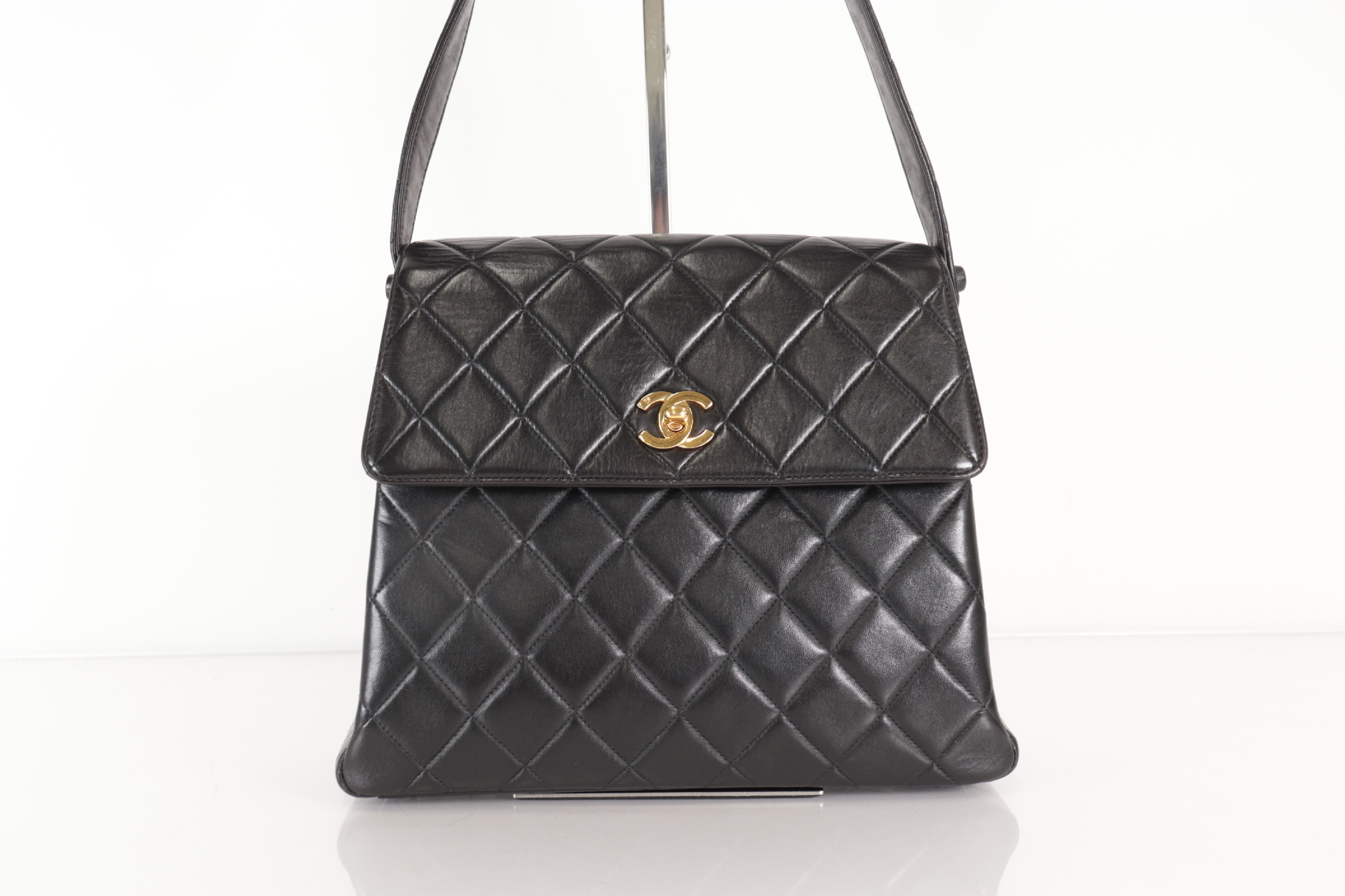 Turnlock Lambskin One-Shoulder Bag (Serial No. 5) — view 2