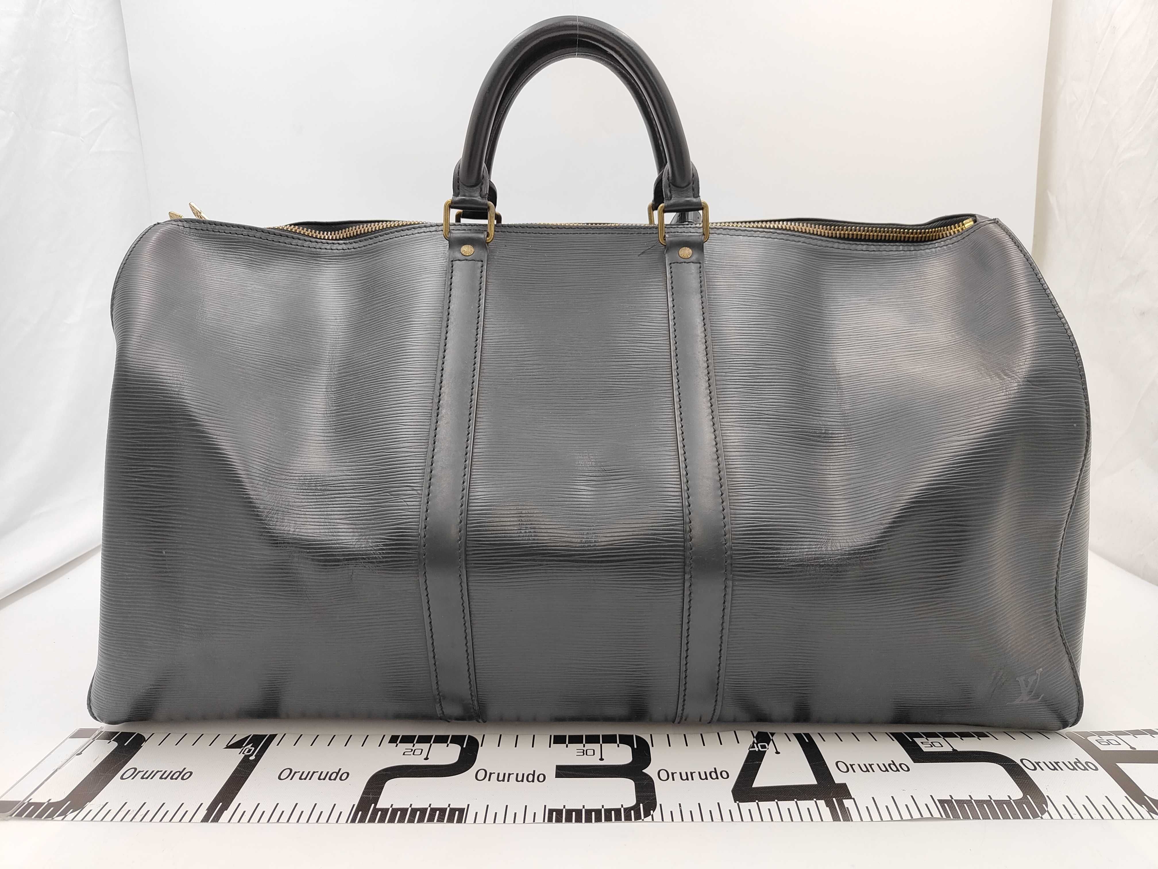 Epi Keepall 60 M42942 VI1910 Black Noir Boston Bag — view 2