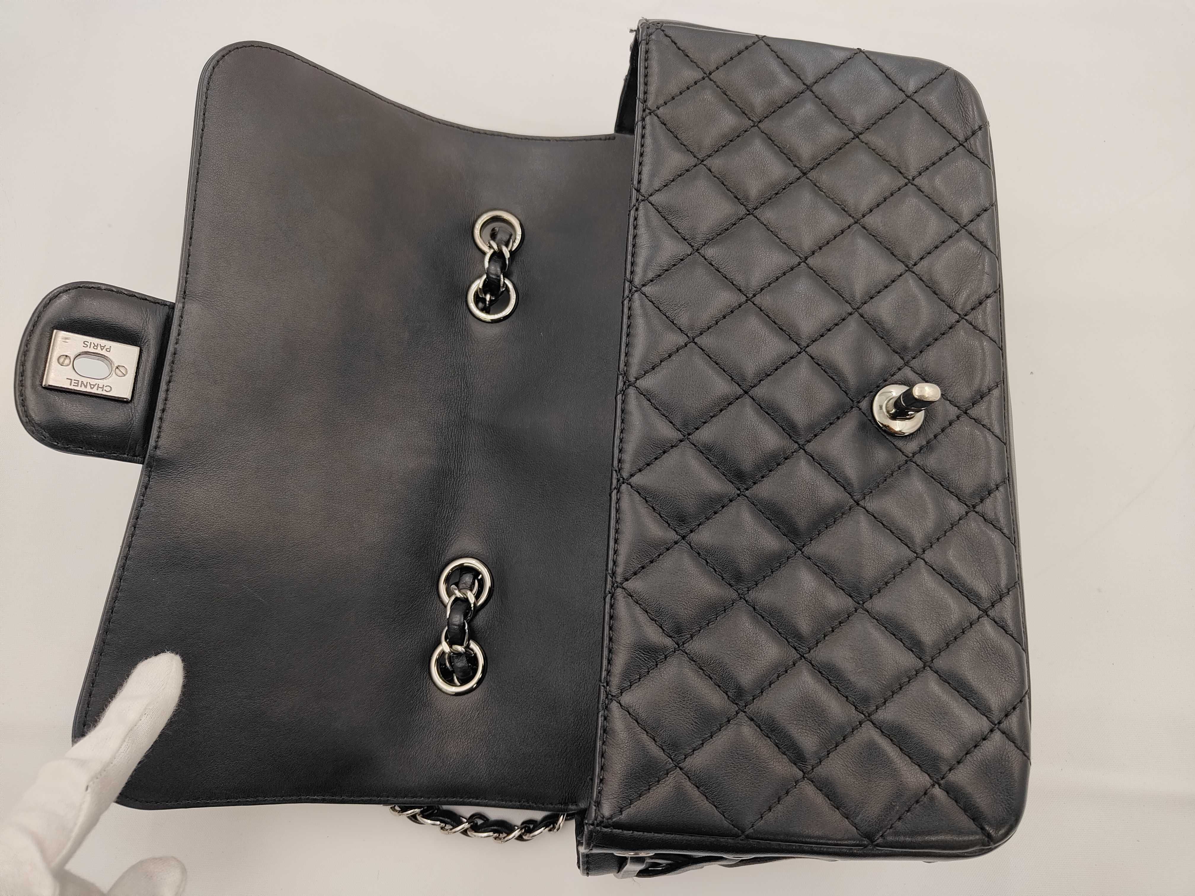 Coco Mark Chain Shoulder Bag, Calfskin, Black, SS Shoulder Bag — view 12
