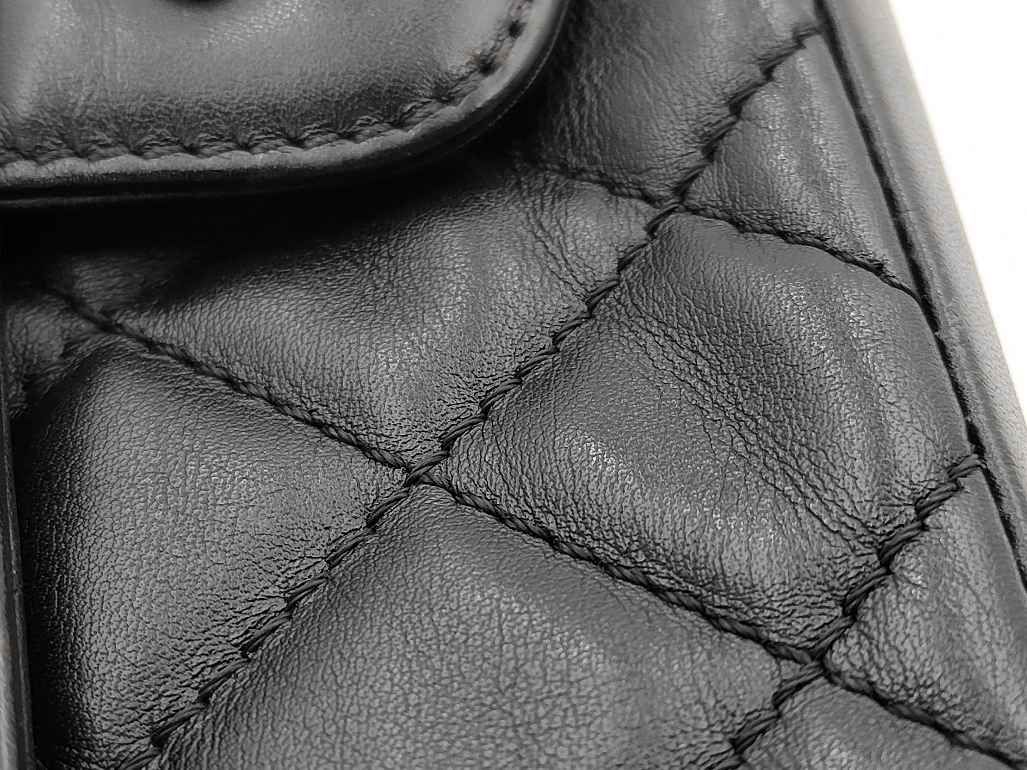 Coco Mark Chain Shoulder Bag, Calfskin, Black, SS Shoulder Bag — view 13