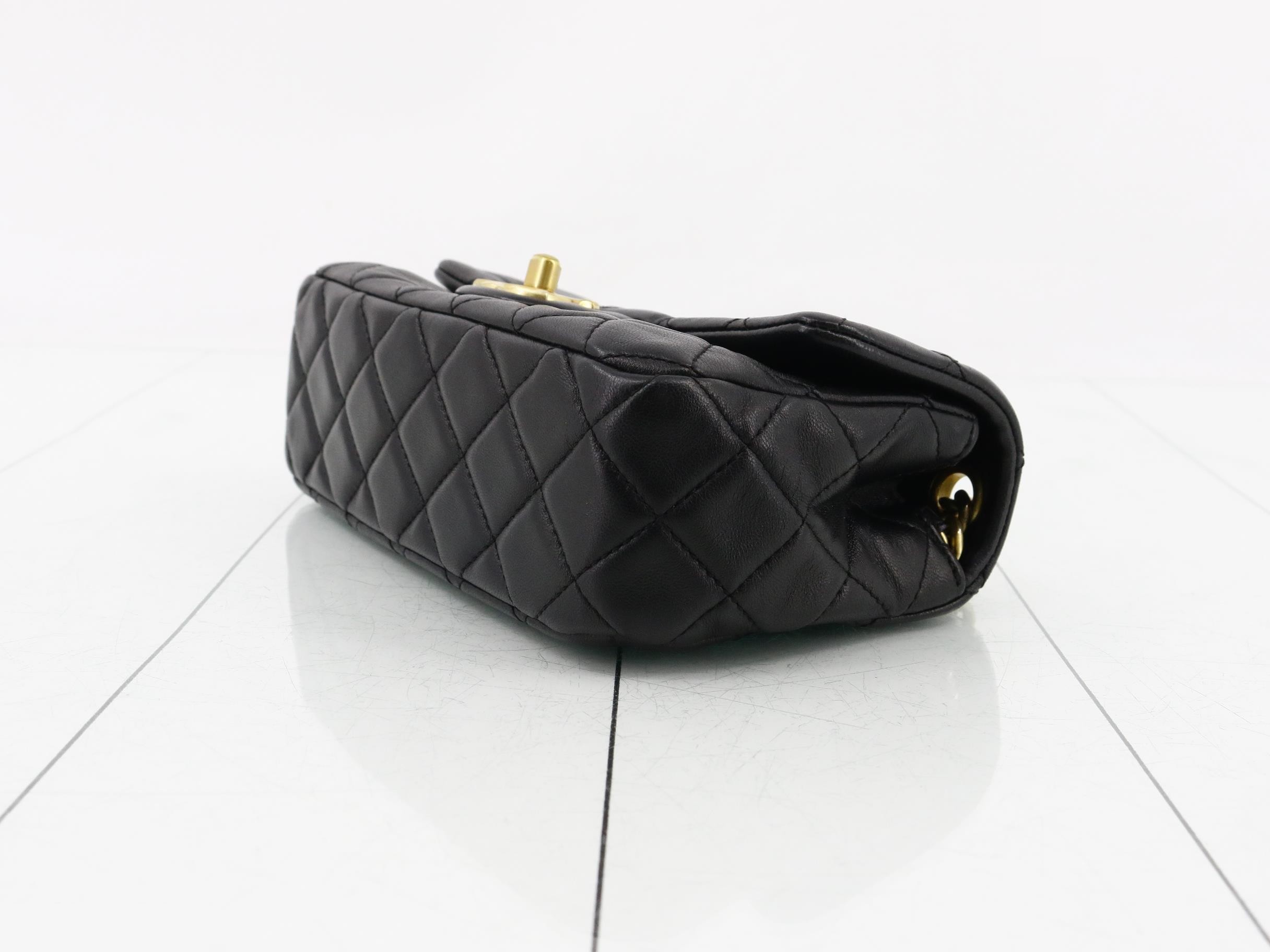 Matelassé Lambskin Colored Stone Shoulder Bag — view 6