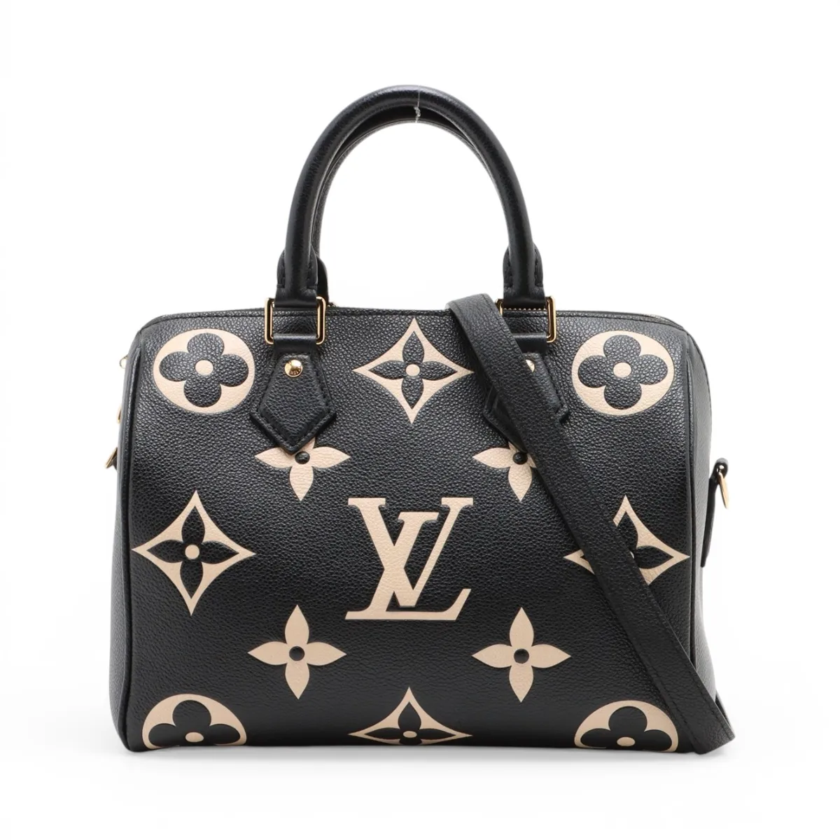 Bicolor Monogram Empreinte Speedy Bandoulière 25 M58947 Black (RFID detected)