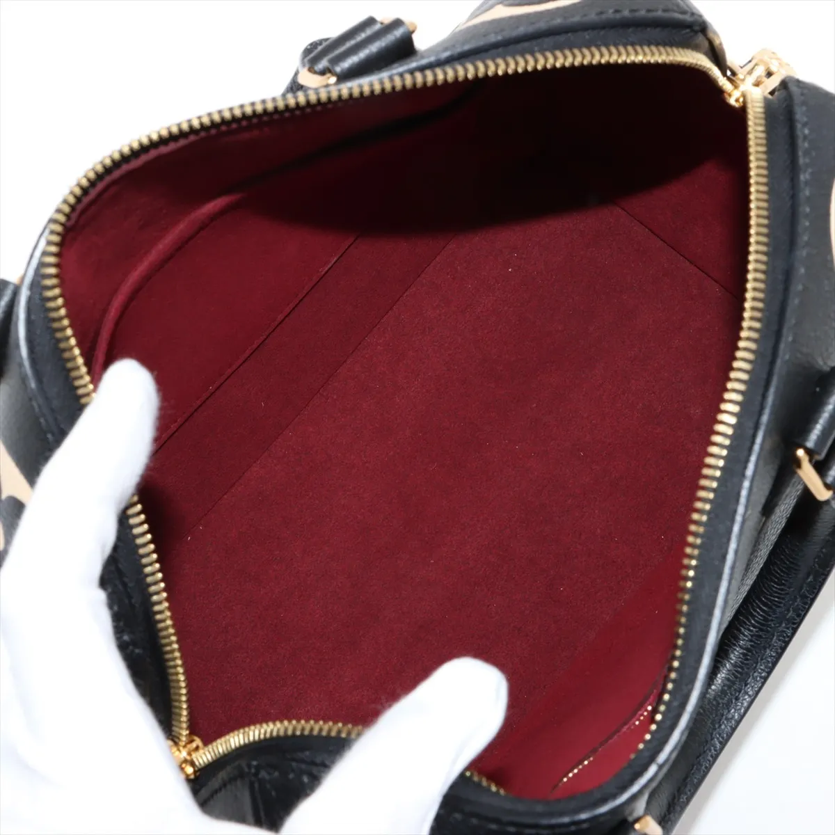 Bicolor Monogram Empreinte Speedy Bandoulière 25 M58947 Black (RFID detected) — view 8