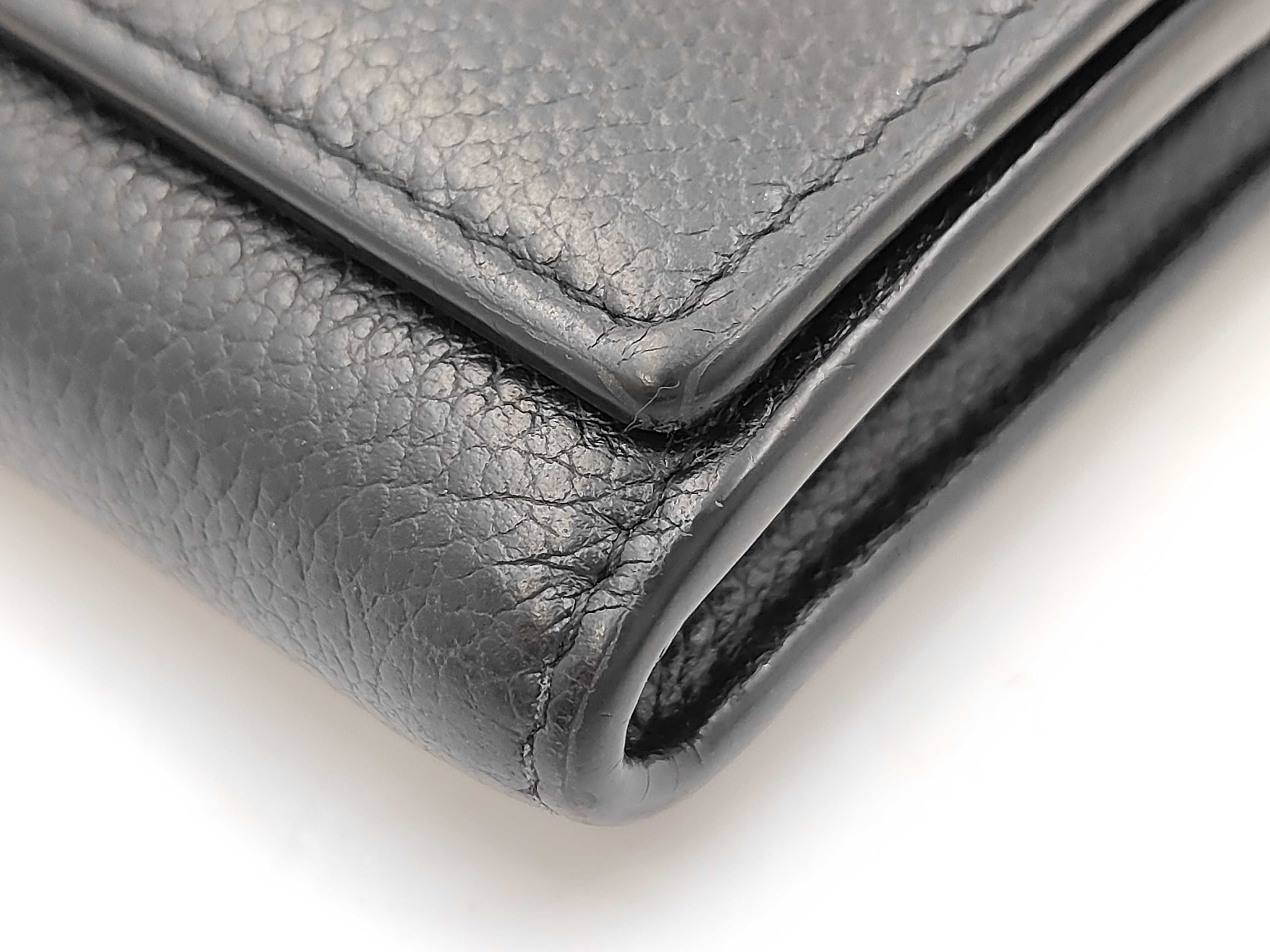 line leather large flap wallet, long wallet, with box, 414567 — view 13