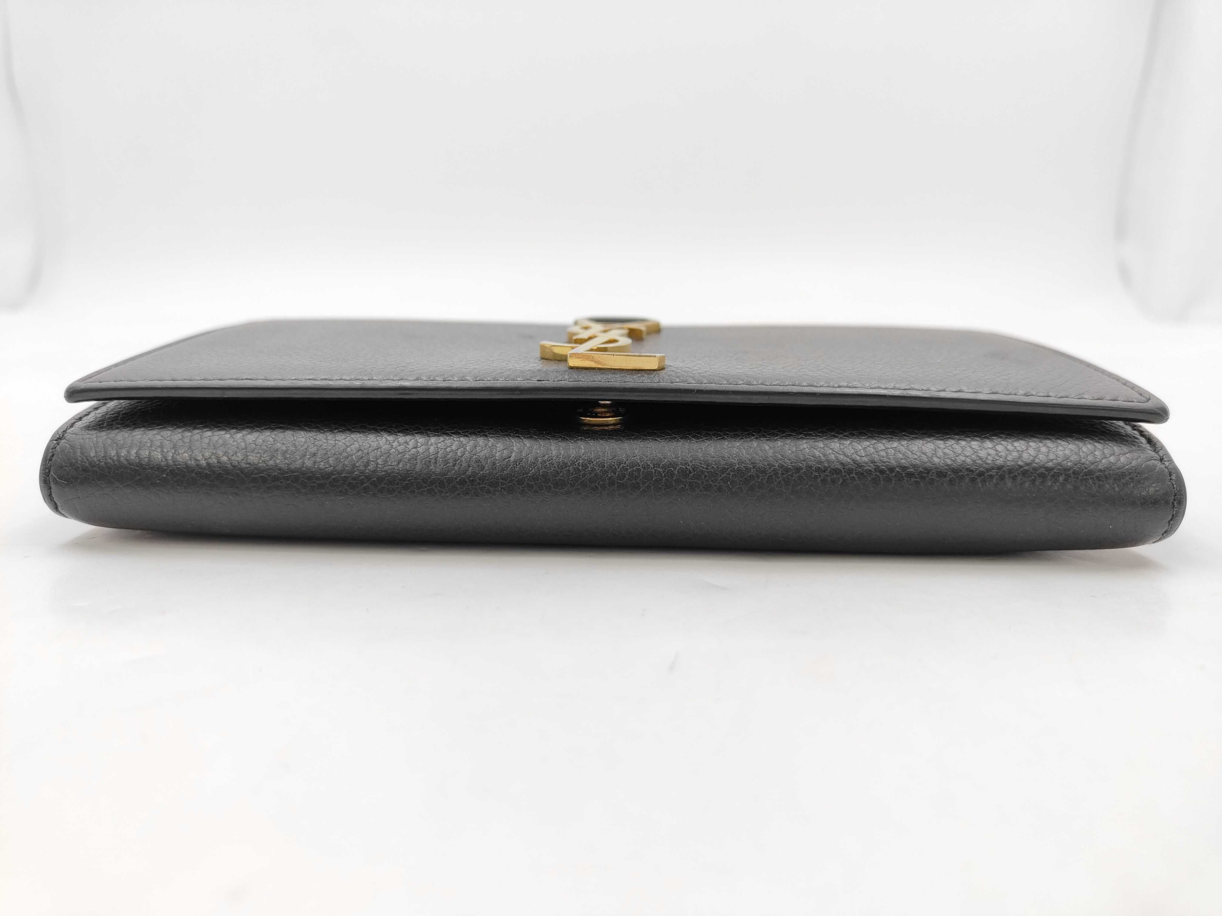 line leather large flap wallet, long wallet, with box, 414567 — view 3