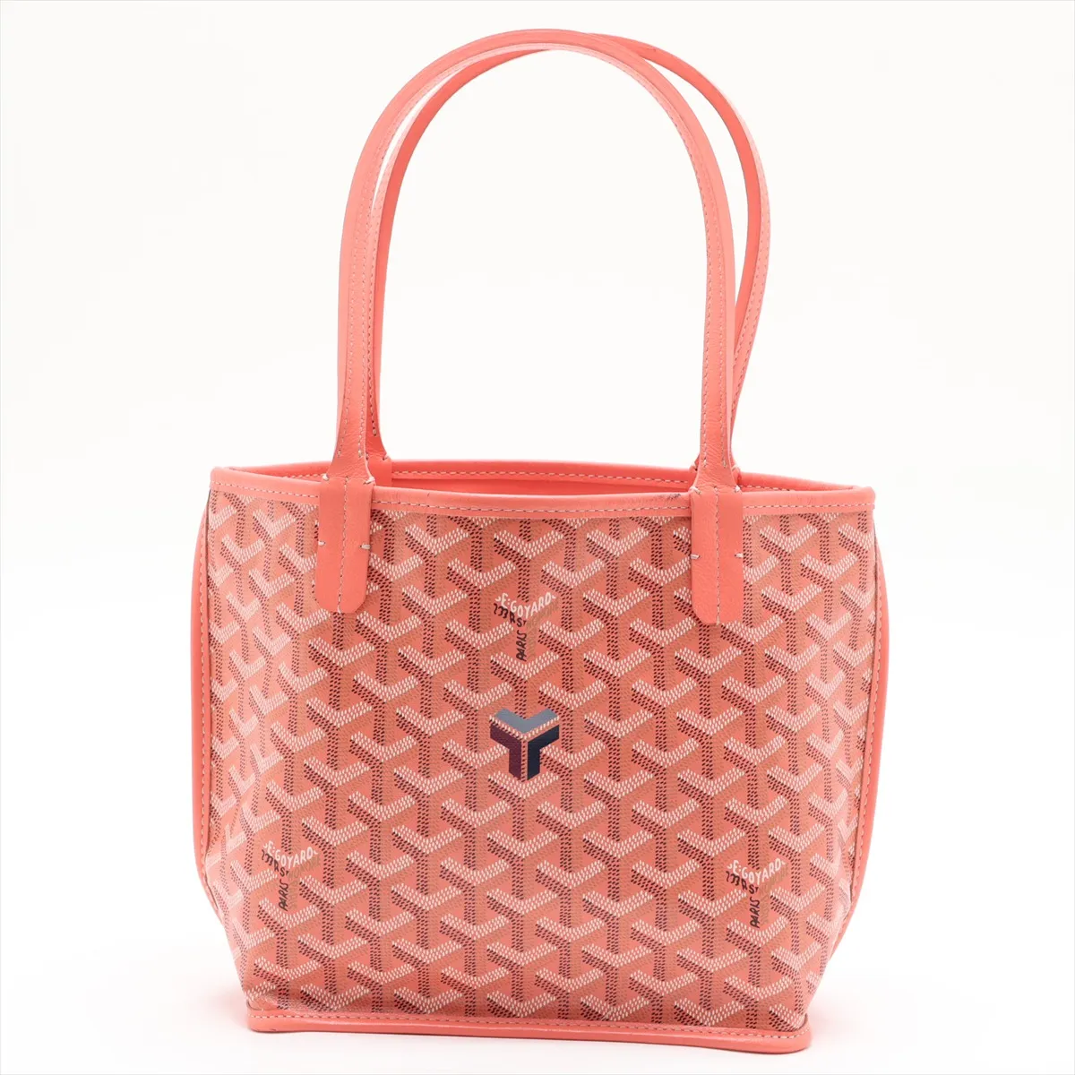 Ange Mini PVC x Leather Handbag Pink — view 2