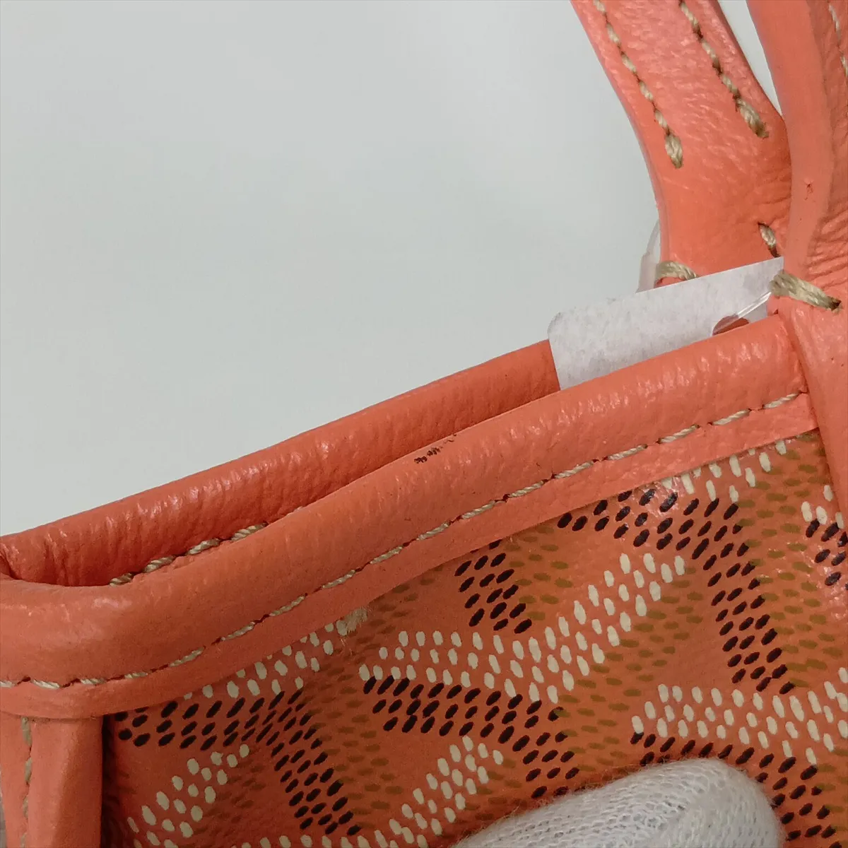 Ange Mini PVC x Leather Handbag Pink — view 11