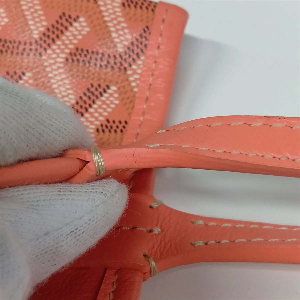 Ange Mini PVC x Leather Handbag Pink — view 10