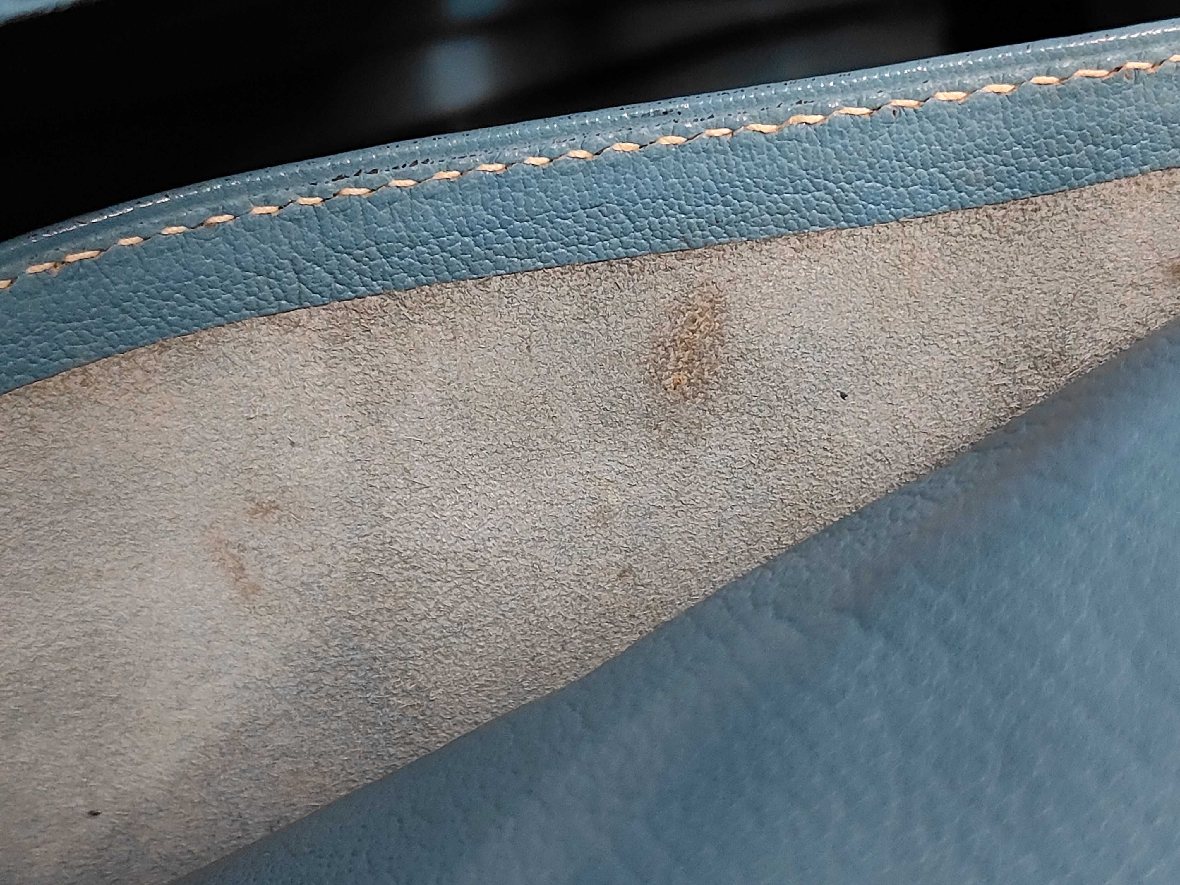 Birkin 35, Taurillon Clemence leather, blue, silver hardware, C stamp, handbag — view 12