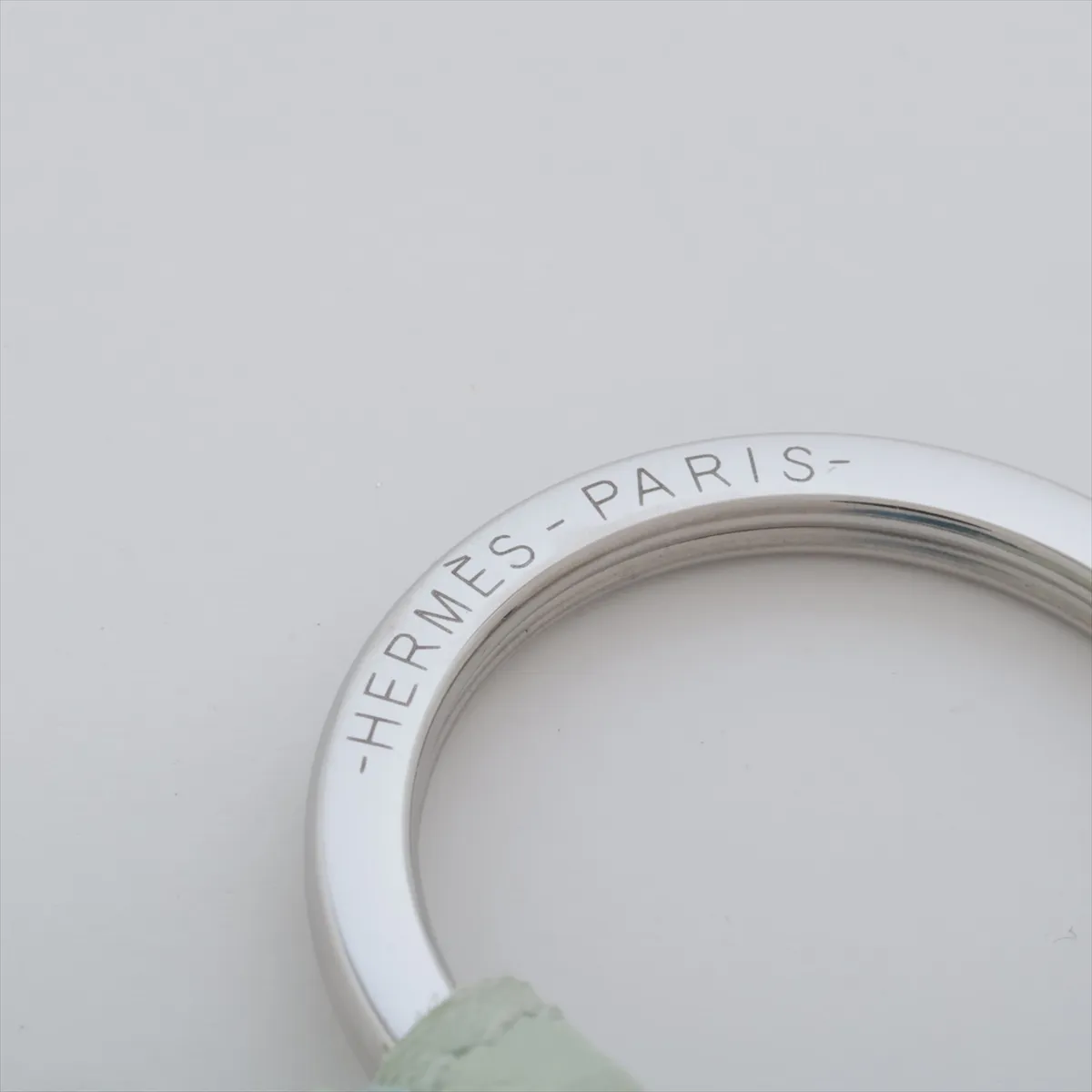 Carmen Unodos Charm, Agneau Milo Blue x Green, slightly misshapen, worn, and wrinkled. — view 3