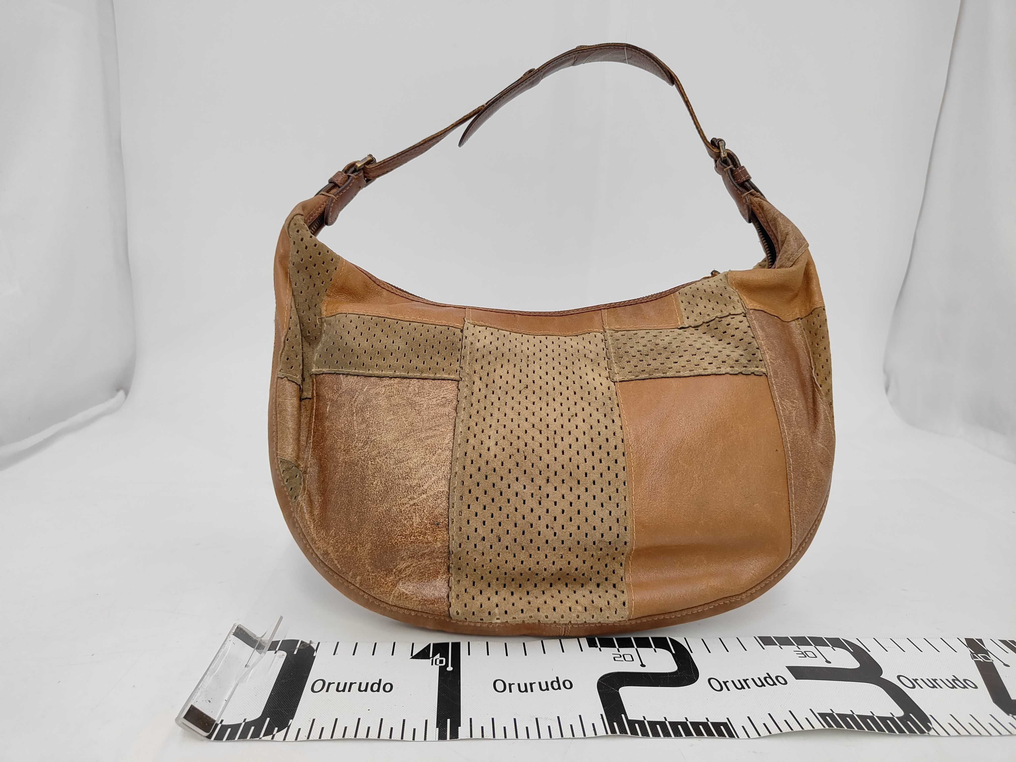 logo leather handbag — view 2