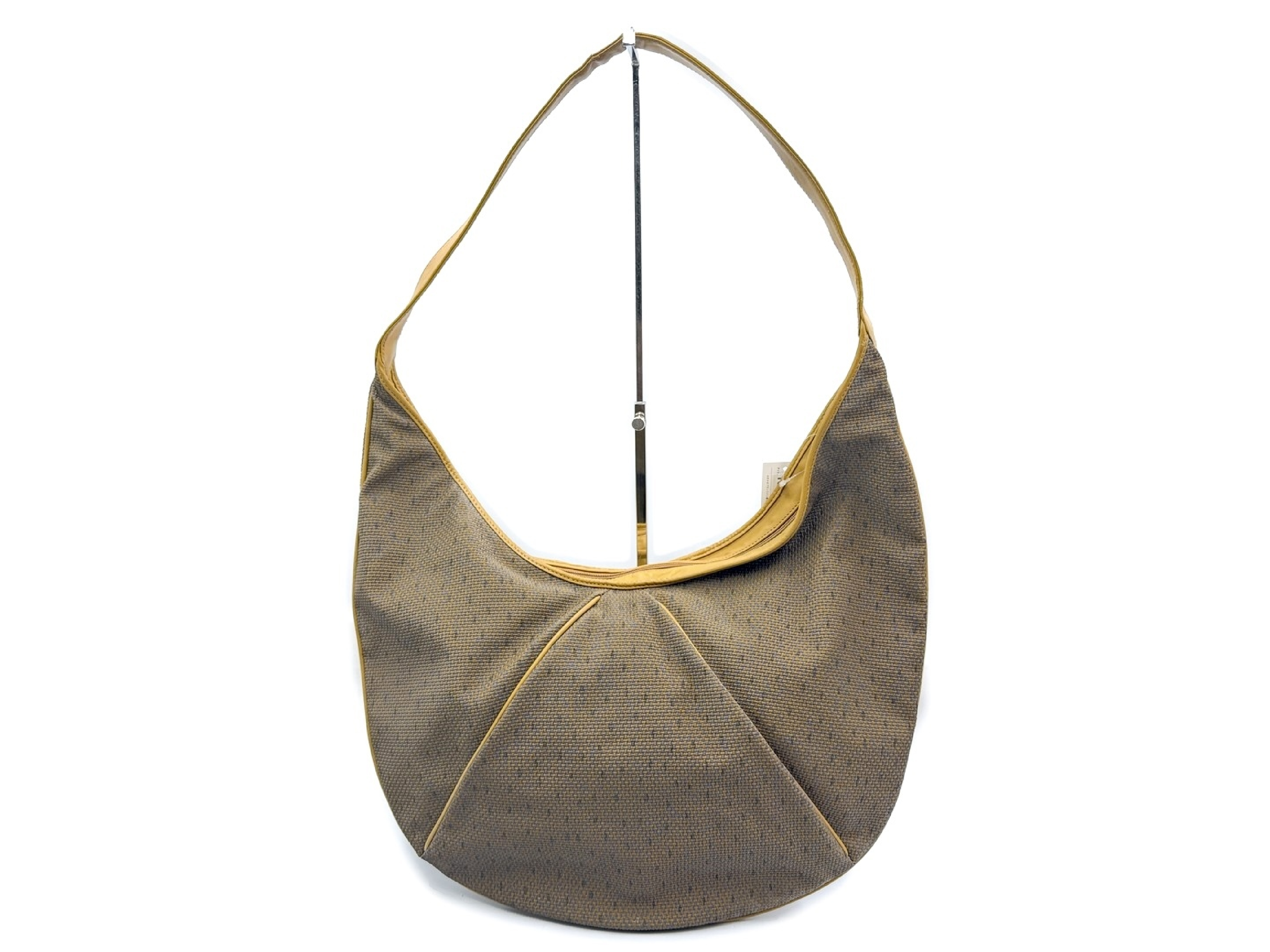 logo leather shoulder bag — view 2