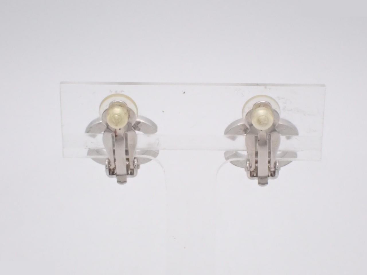 Earrings with Coco Mark design, silver. — view 2