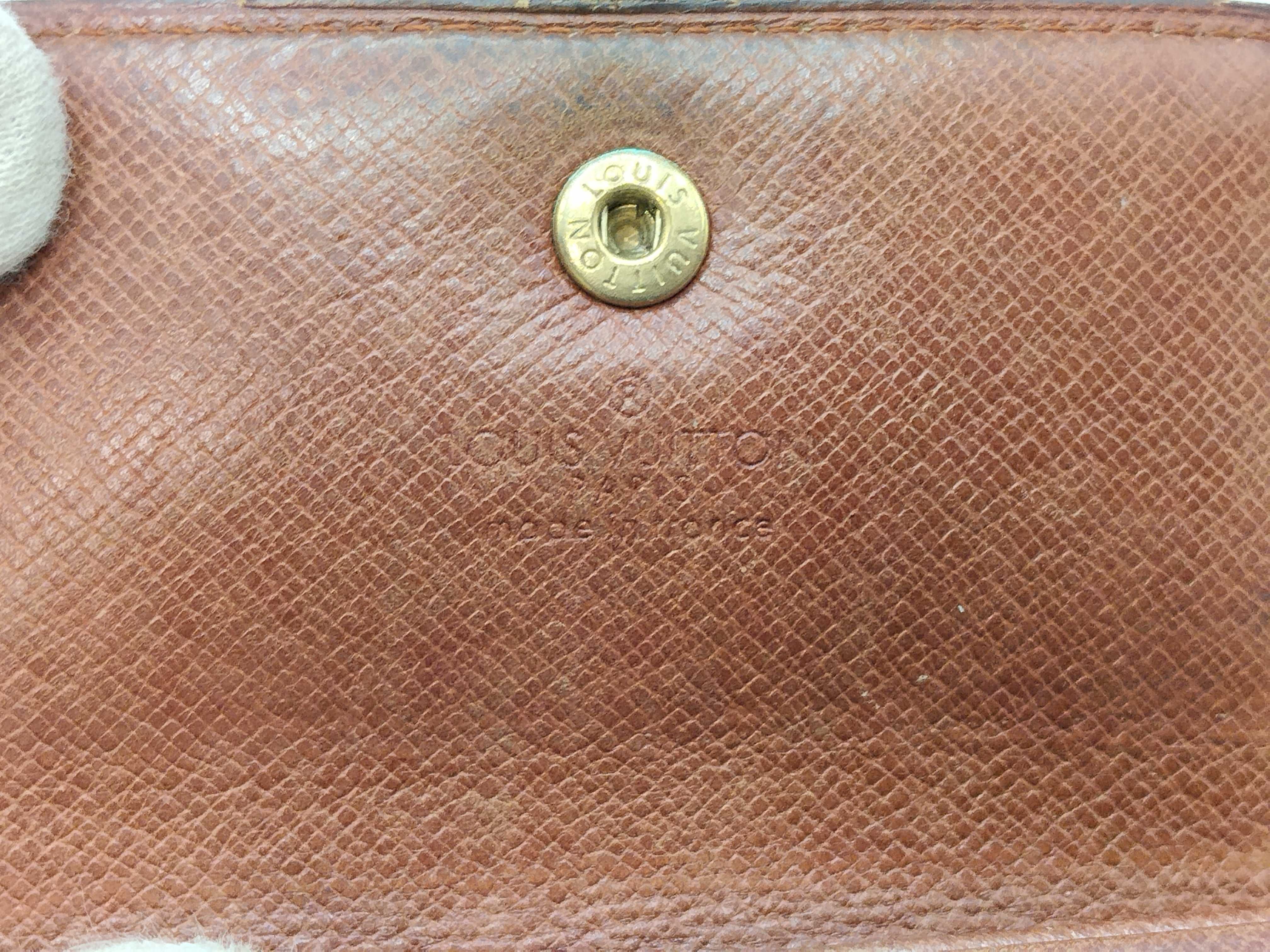 Monogram Portemonnaie Plat Coin Case (Considering Year of Manufacture) — view 9