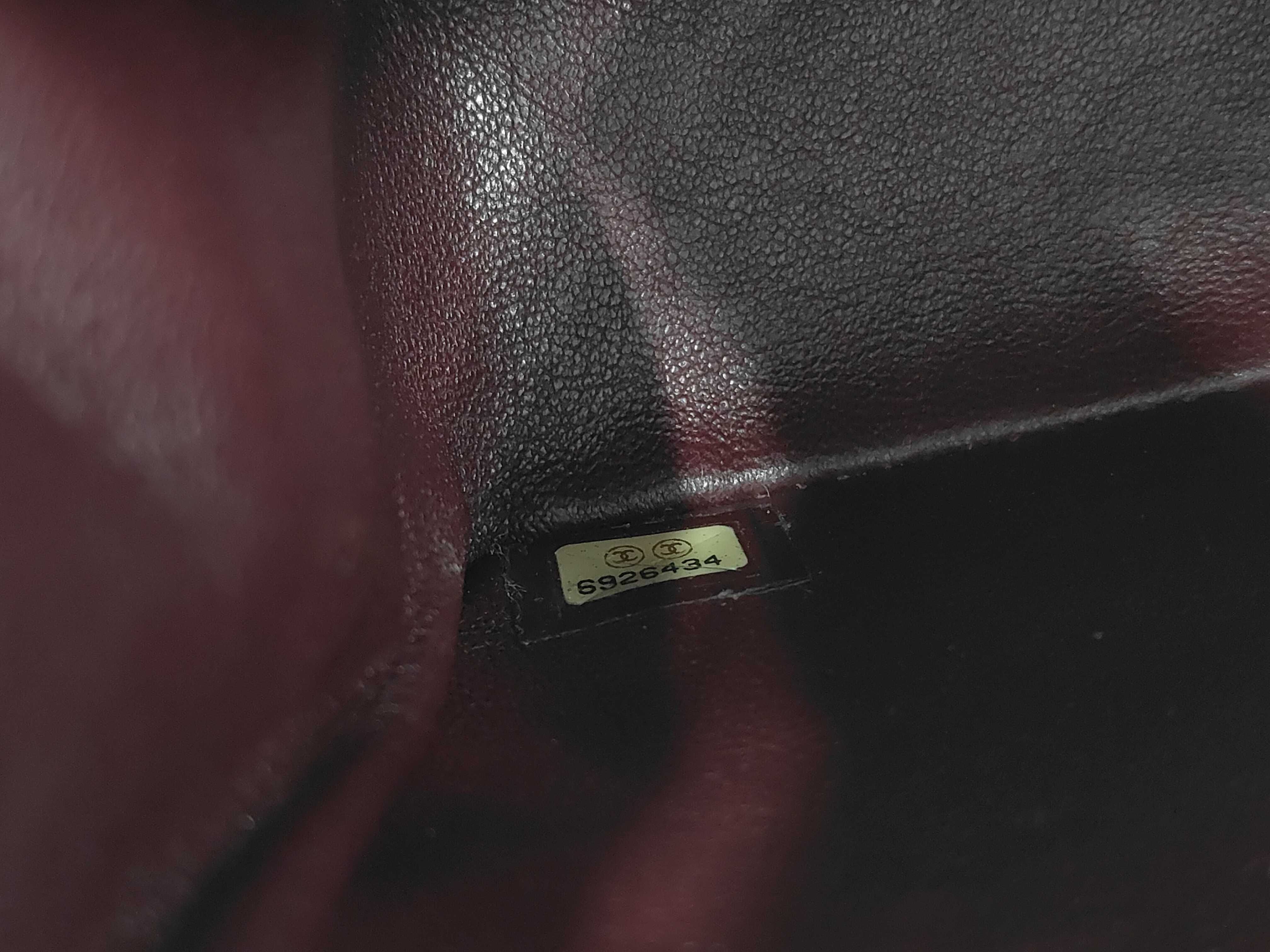 Mini Matelassé Lambskin Black Shoulder Bag (Serial No. 6) - Includes dust bag, card, and sticker. — view 11