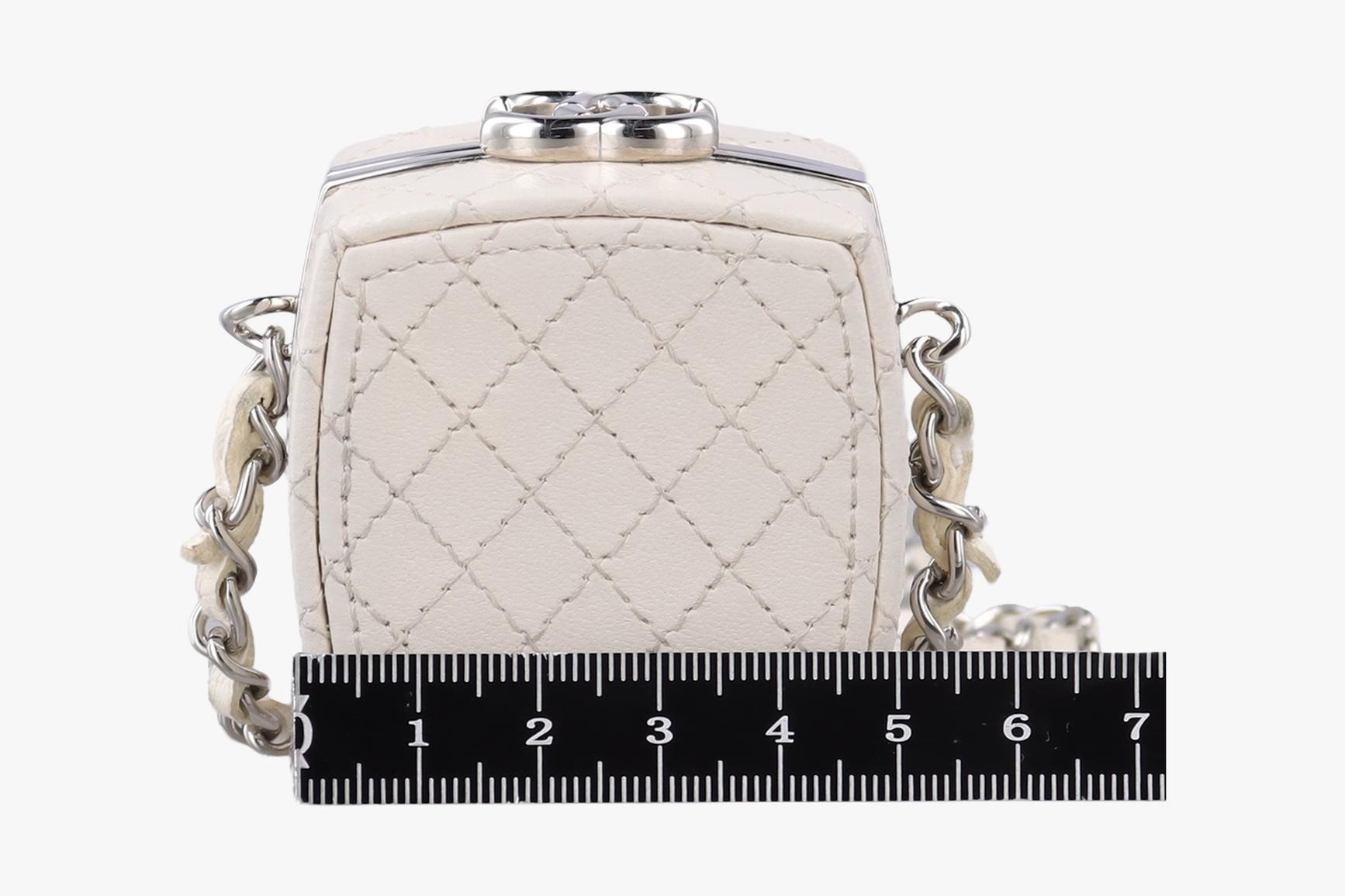 Makeup box, leather, white — view 2