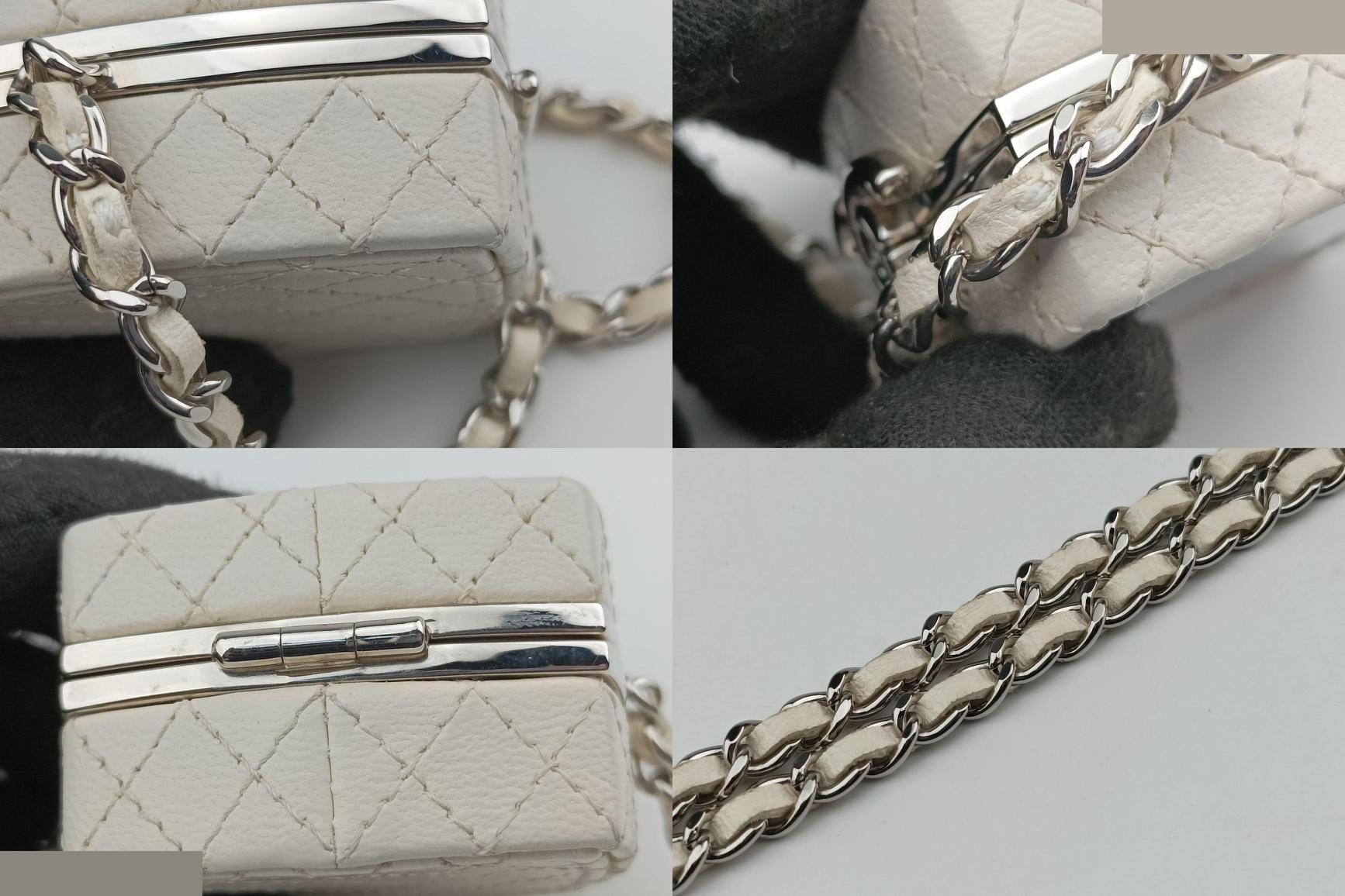 Makeup box, leather, white — view 10