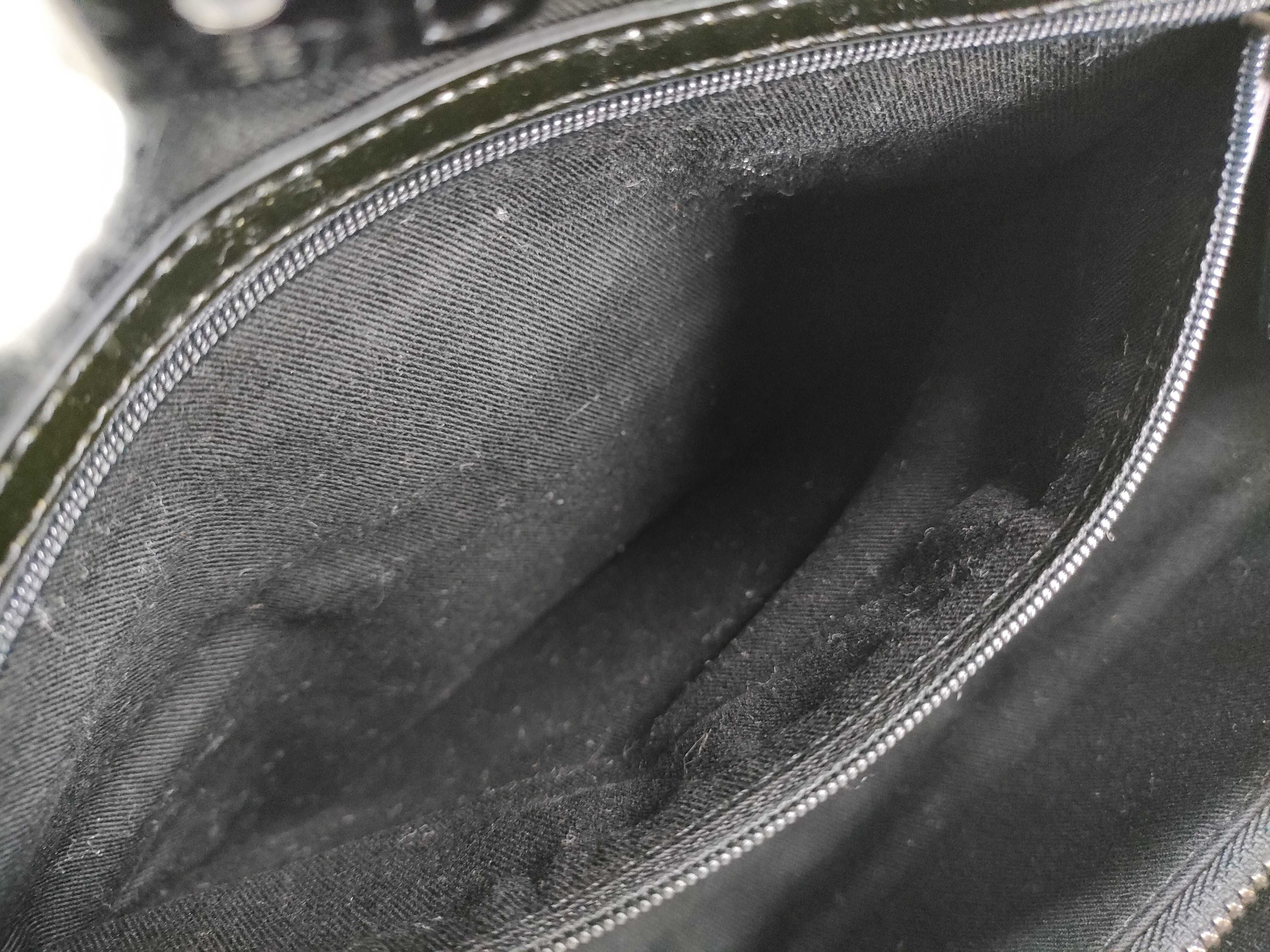 Studded Bag, Black Nylon Handbag — view 11