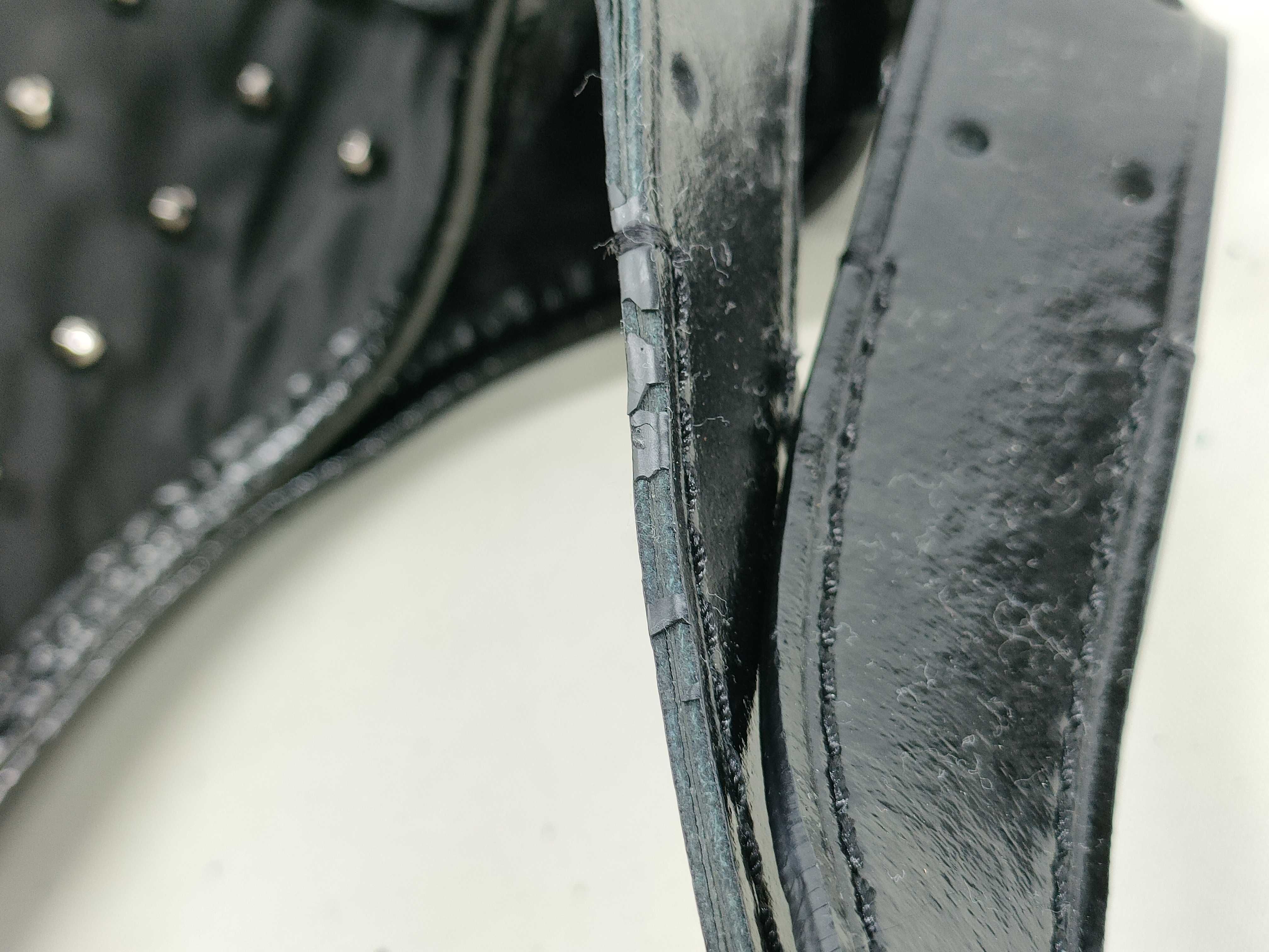 Studded Bag, Black Nylon Handbag — view 8