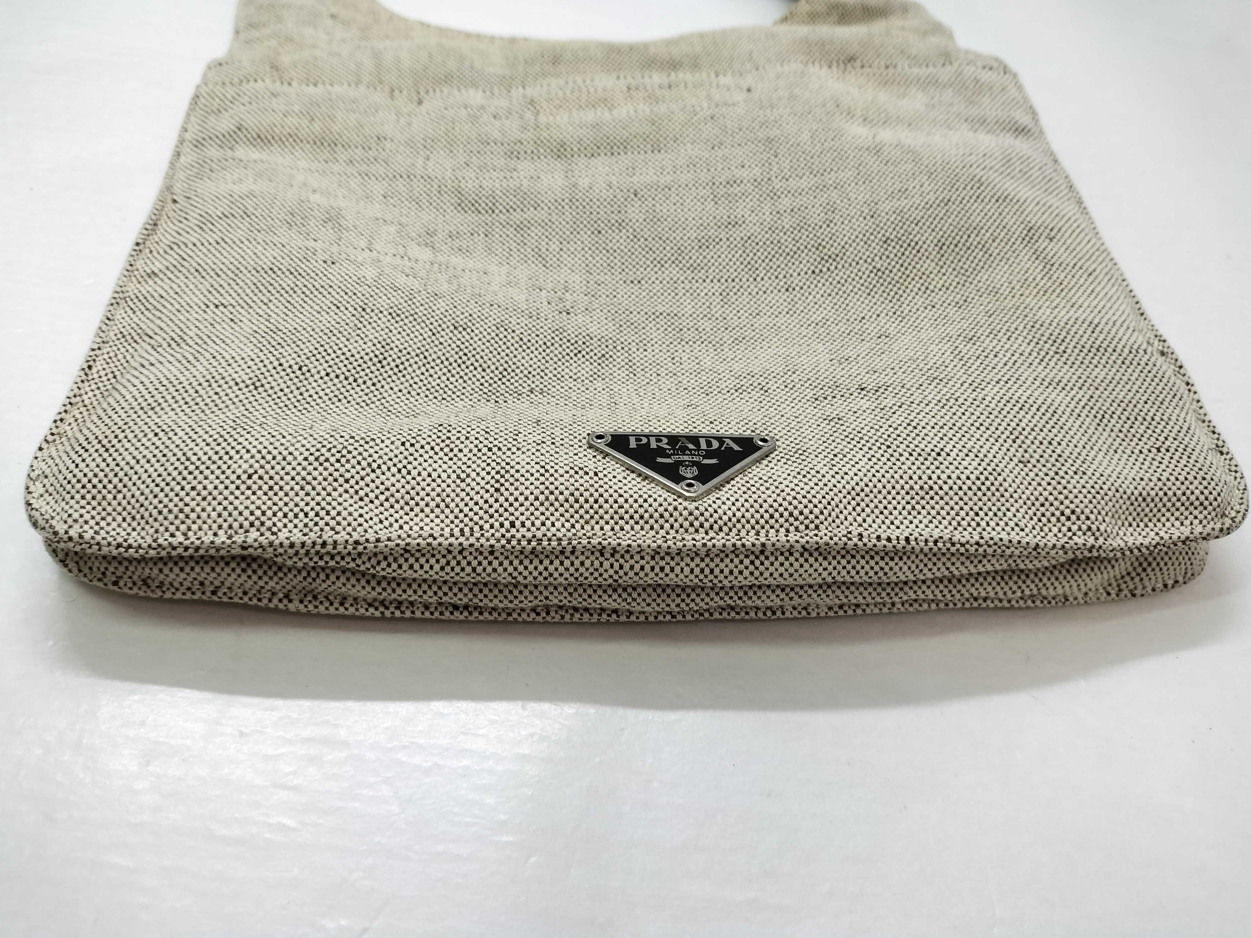 Canvas Shoulder Bag Triangle Logo Shoulder Bag — view 12