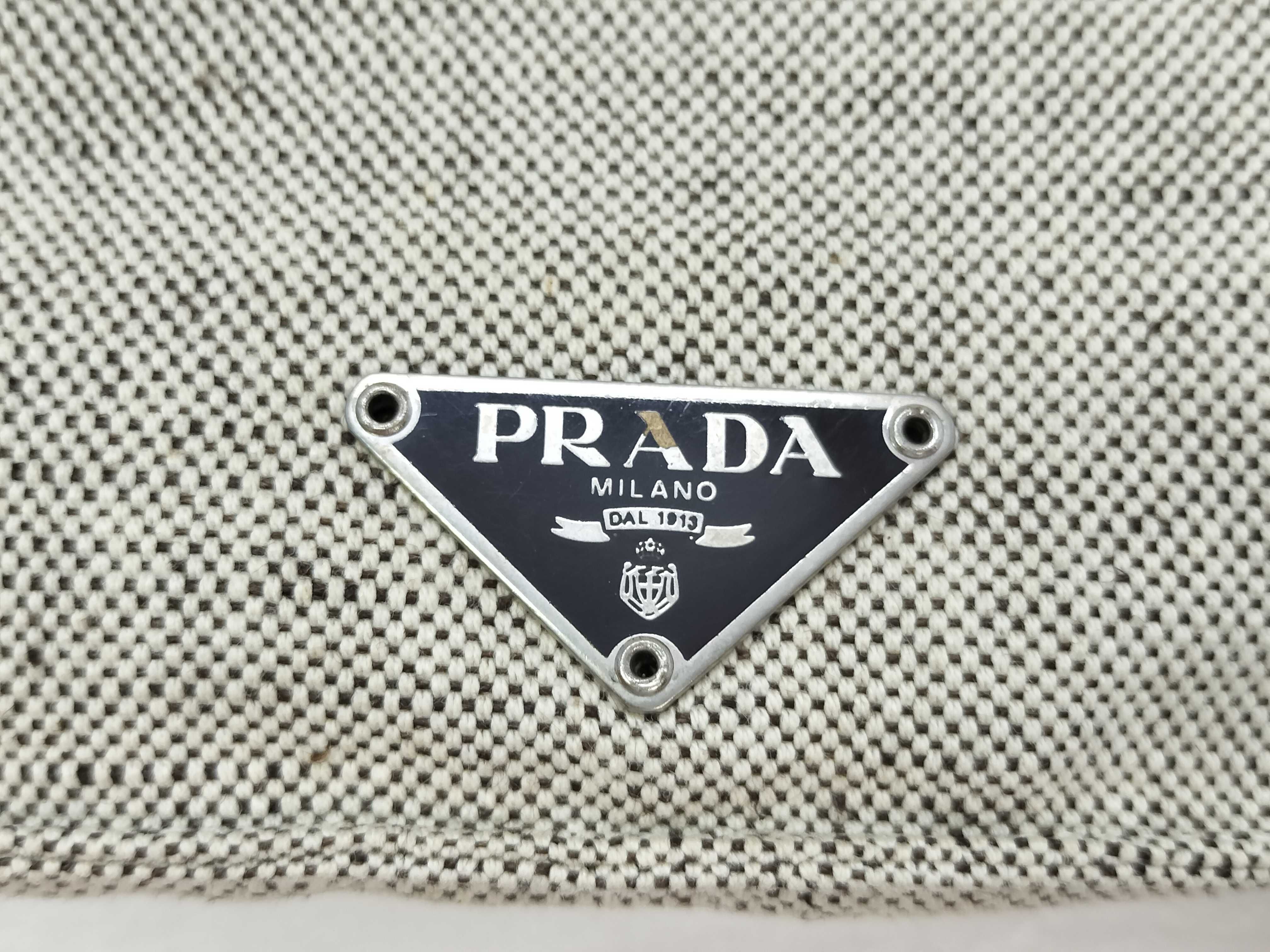 Canvas Shoulder Bag Triangle Logo Shoulder Bag — view 13