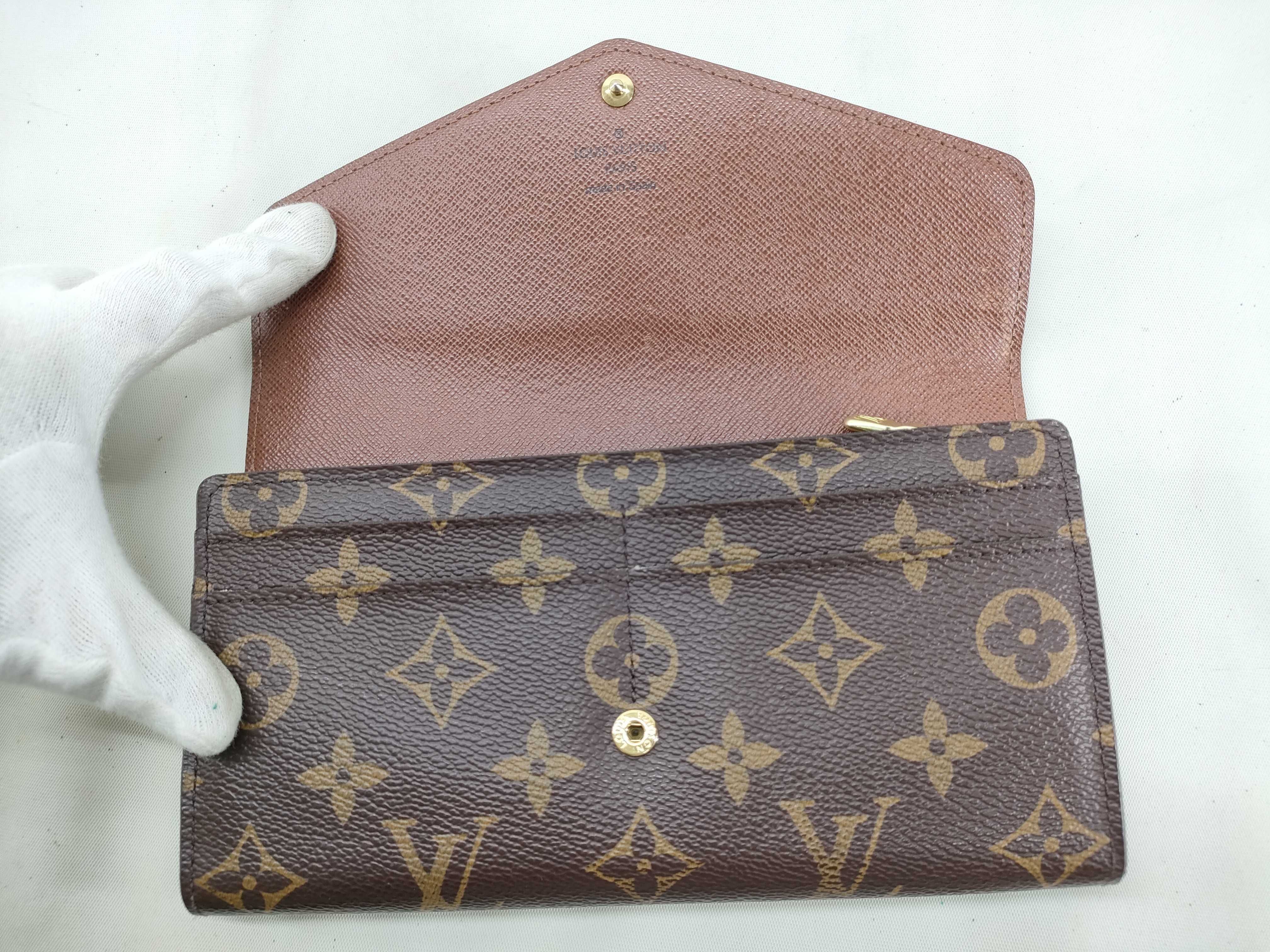 Monogram Louis Vuitton Monogram Portefeuille Sarah M60531 CA4104 Wallet — view 9
