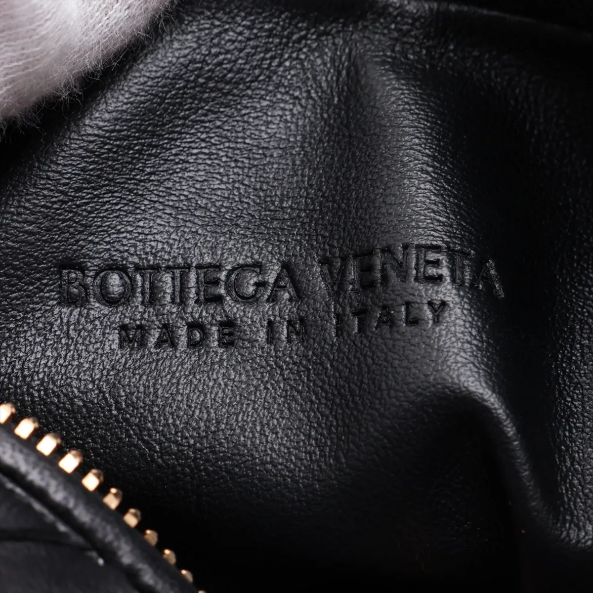 Intrecciato Mini Jodie Leather Handbag, Black — view 8