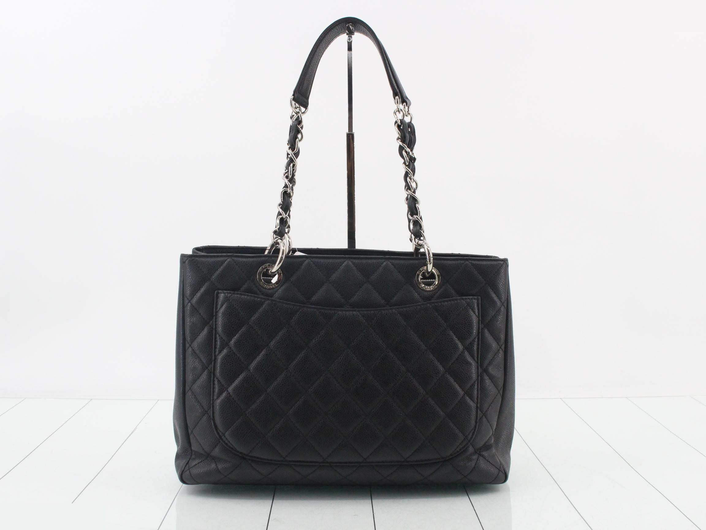 Caviar Skin Chain Tote Bag — view 2