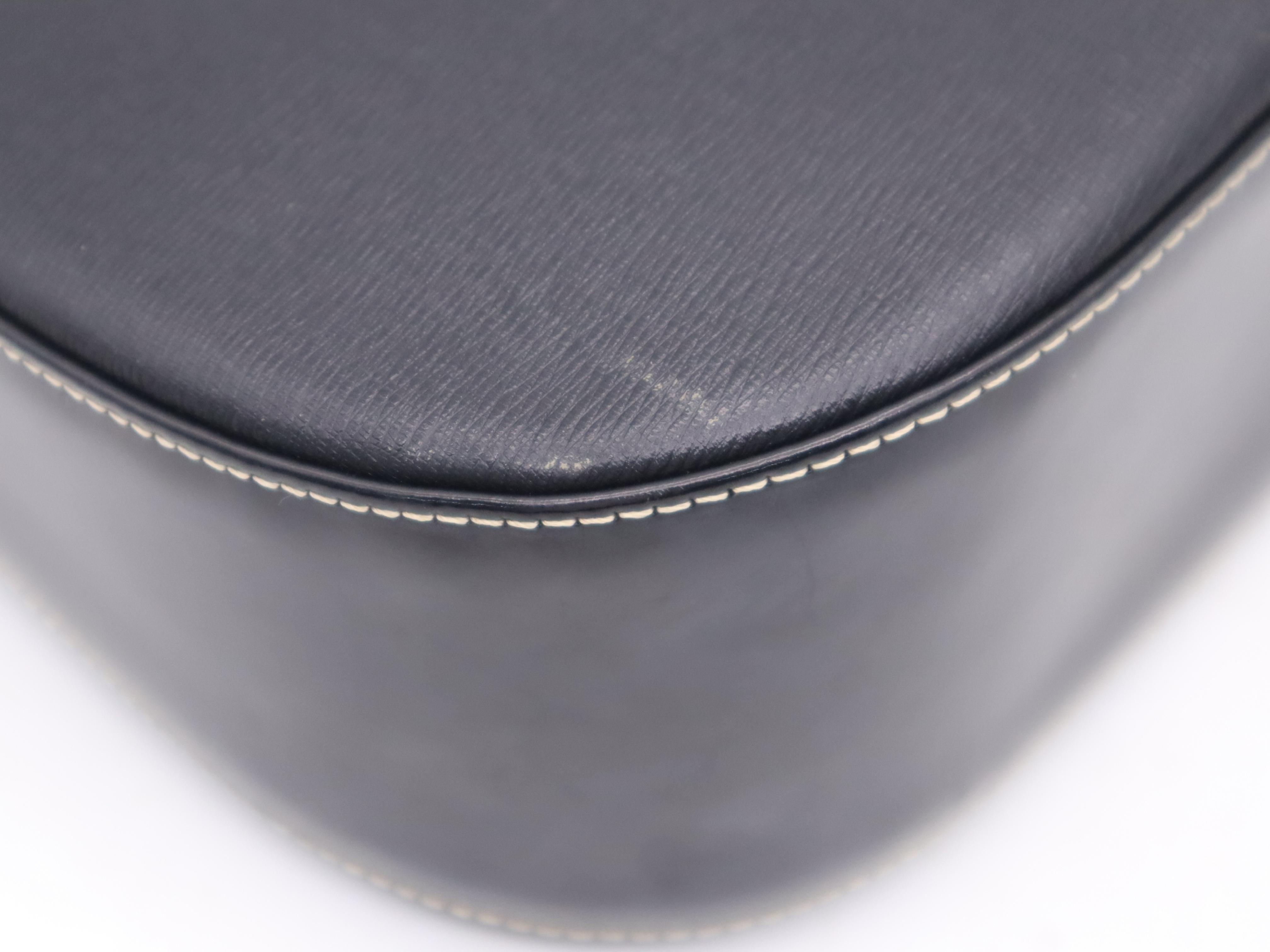 Leather Nova Check Gold Hardware Shoulder Bag Black Shoulder Bag — view 9