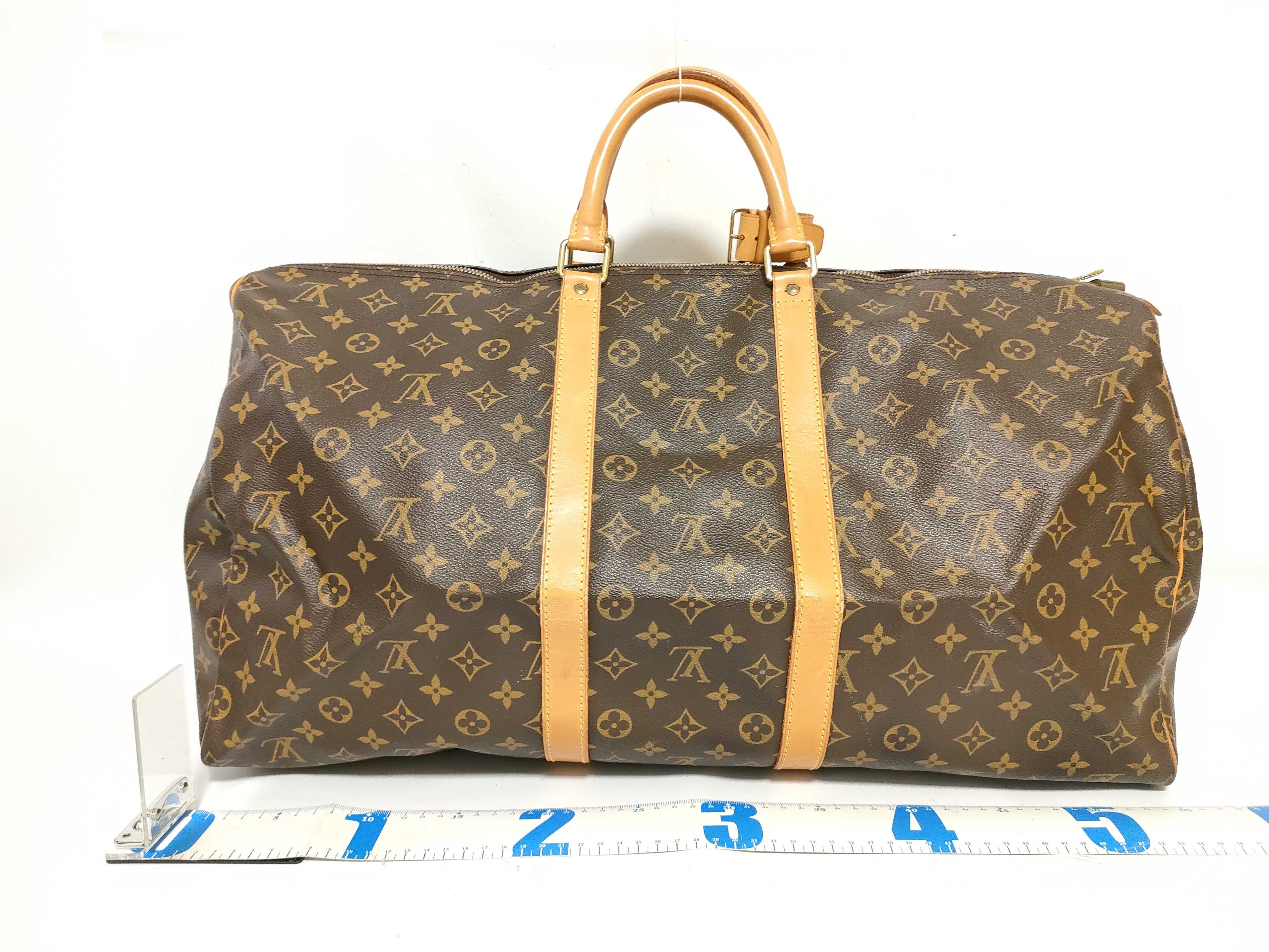 Monogram Keepall 55 M41424 (Serial number unclear) Brown Boston Bag — view 2