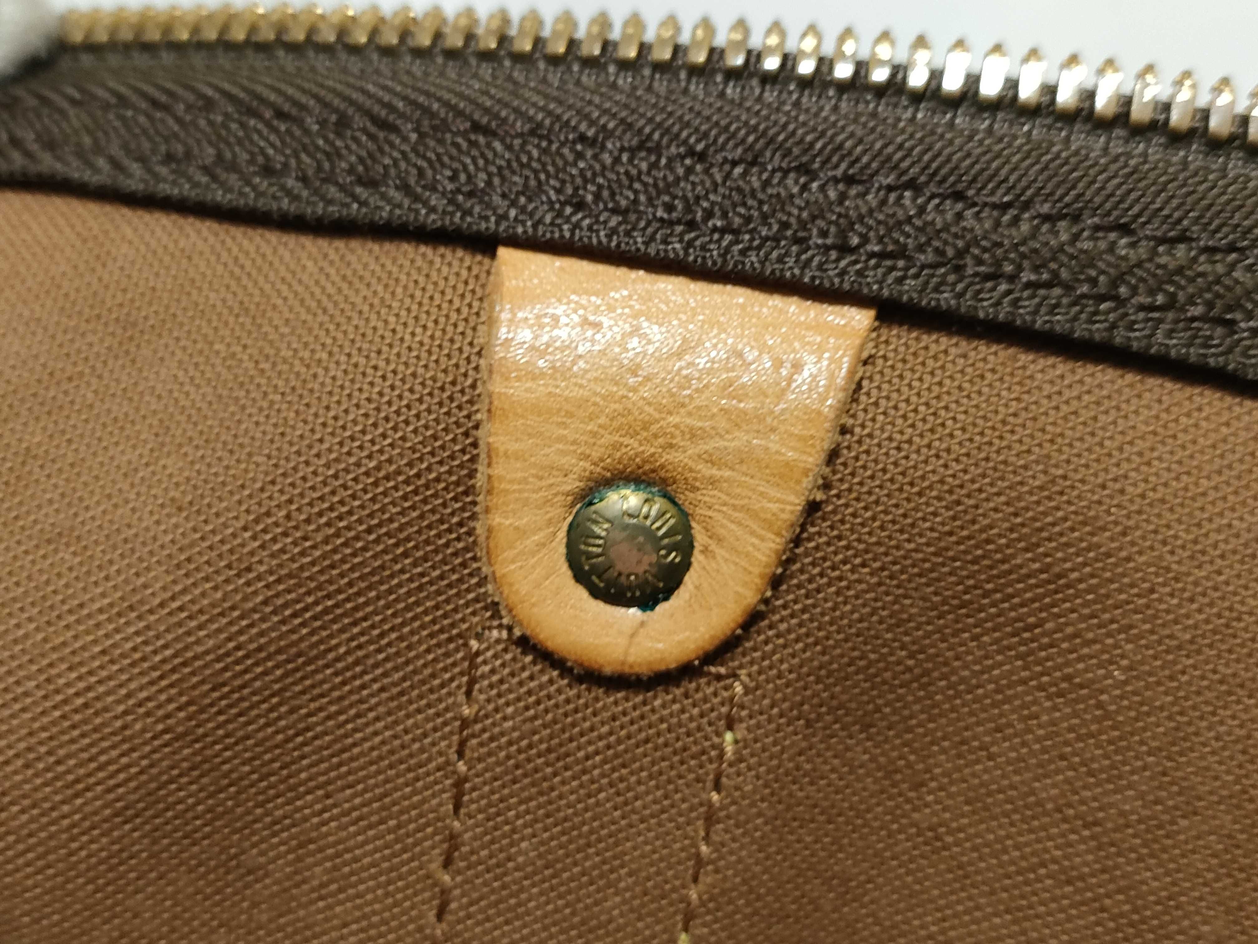 Monogram Keepall 55 M41424 (Serial number unclear) Brown Boston Bag — view 12