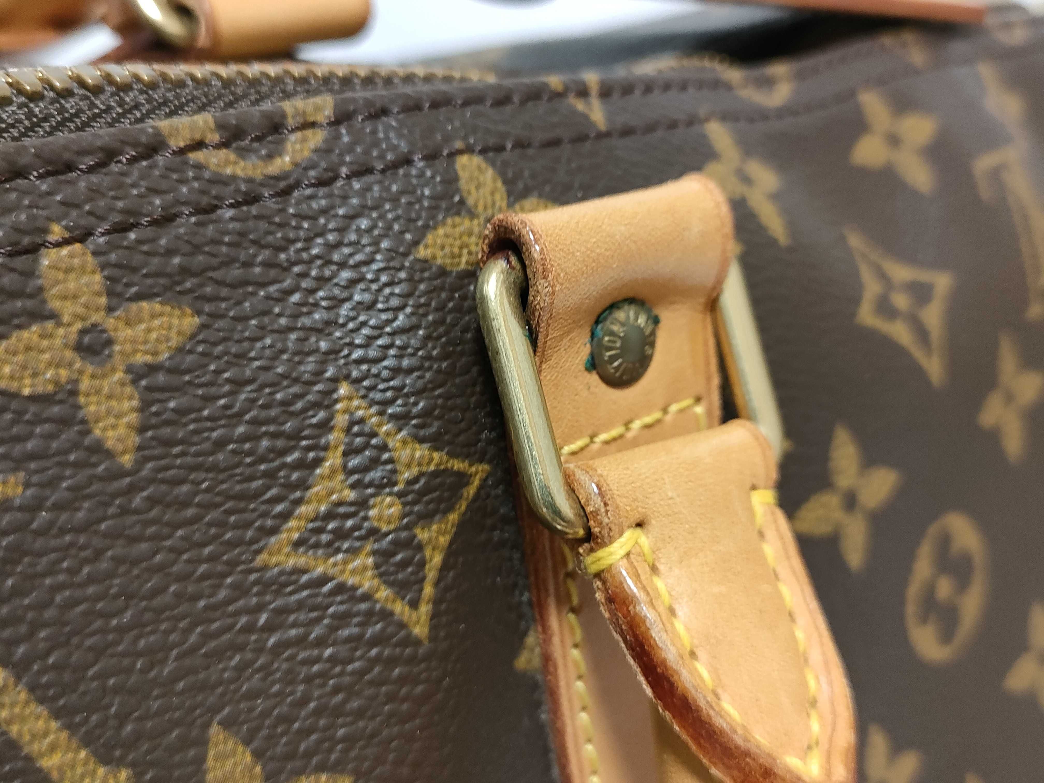 Monogram Keepall 55 M41424 (Serial number unclear) Brown Boston Bag — view 5