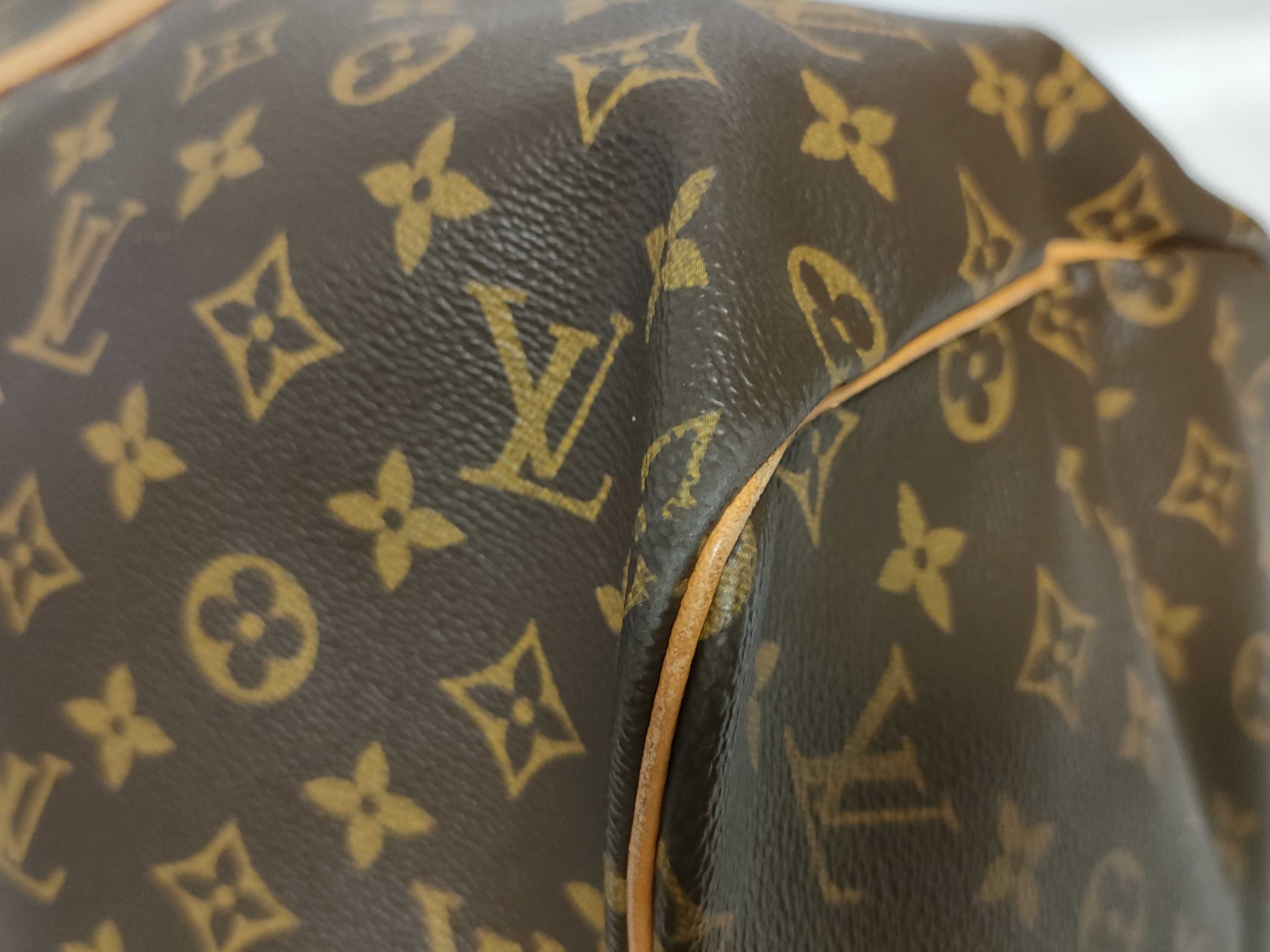 Monogram Keepall 55 M41424 (Serial number unclear) Brown Boston Bag — view 7