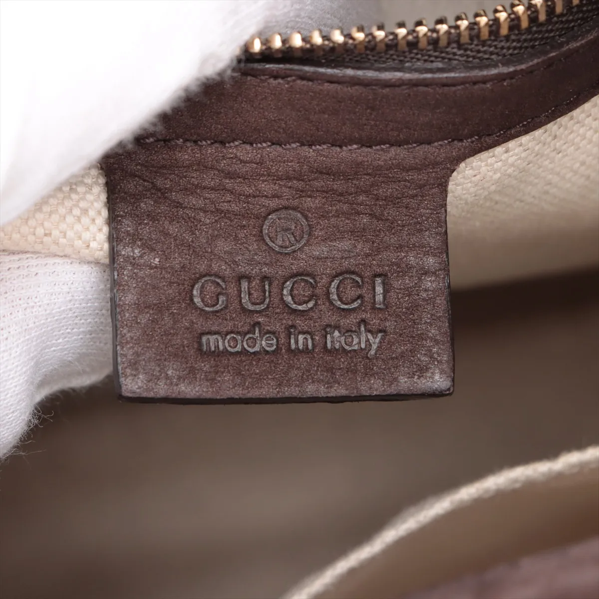 GG Canvas New Jackie Canvas x Suede Shoulder Bag Beige x Brown 277520 — view 12