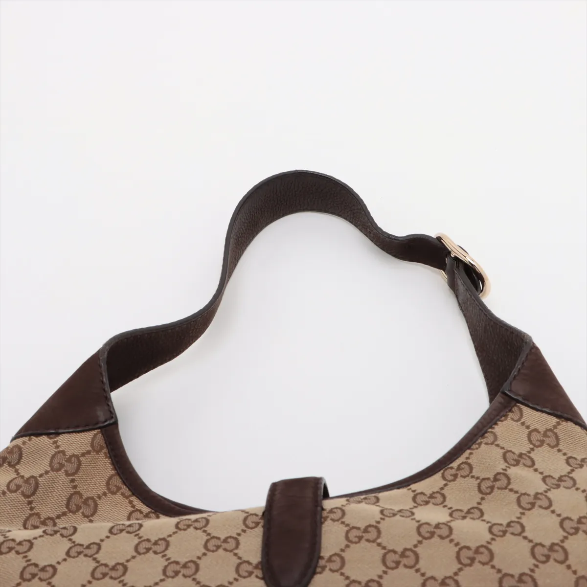 GG Canvas New Jackie Canvas x Suede Shoulder Bag Beige x Brown 277520 — view 6