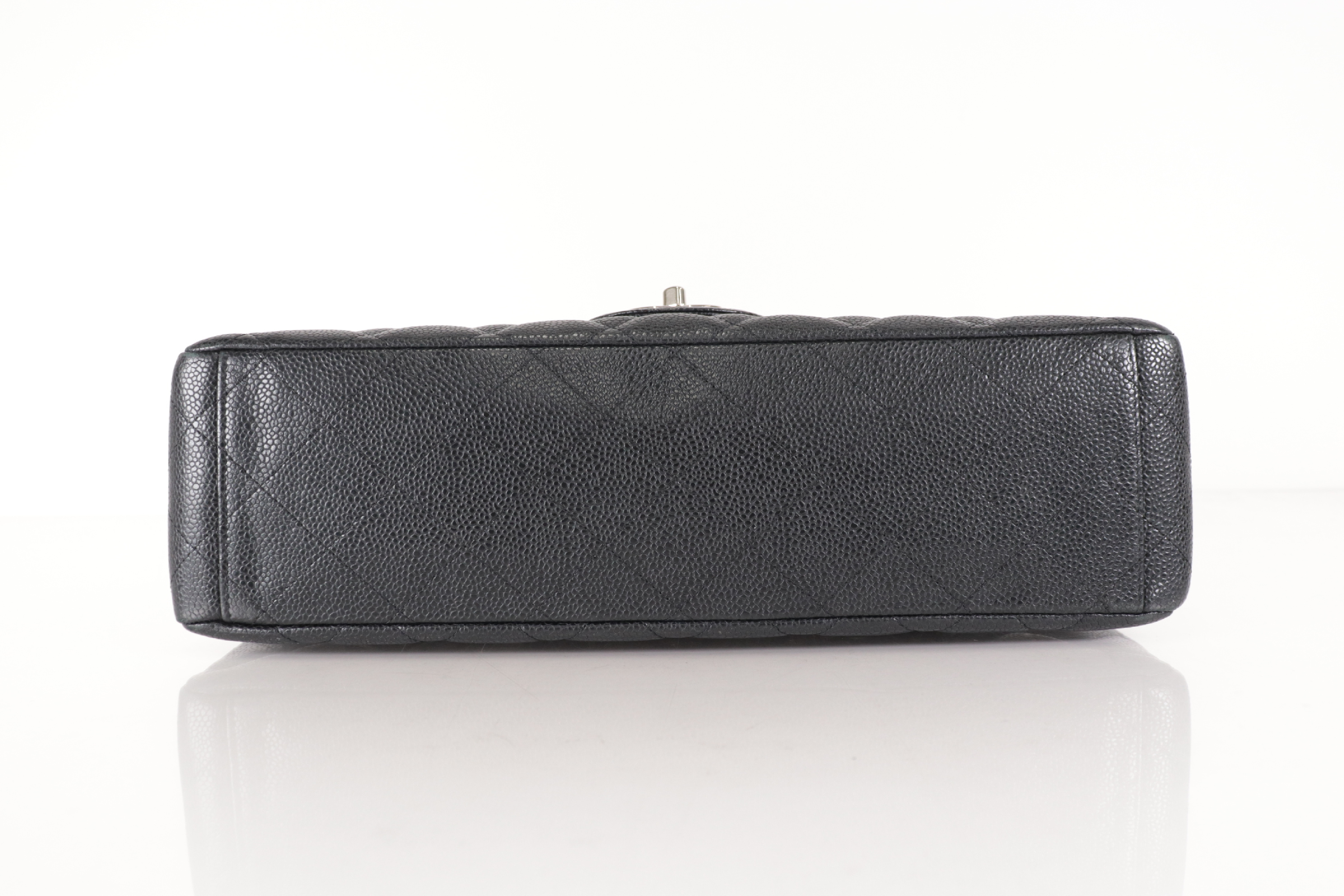 Matelassé Caviar Chain Shoulder Bag, Silver Hardware, Series 20s — view 8