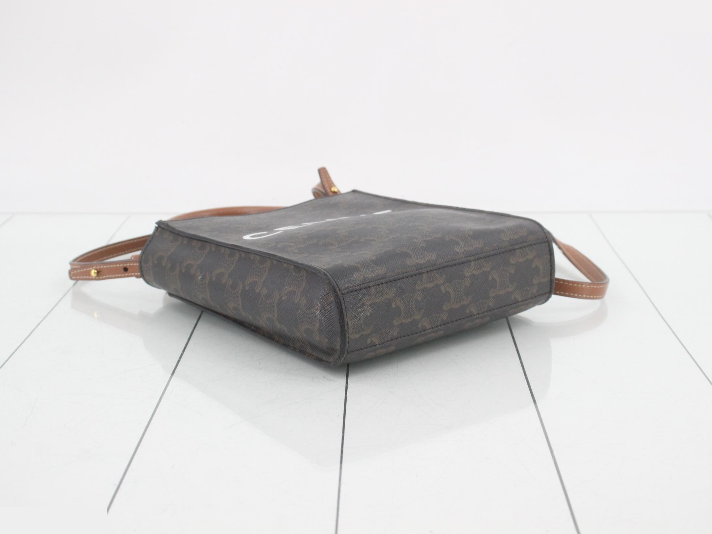 Vertical Cabas Small Tote Bag with Strap — view 5