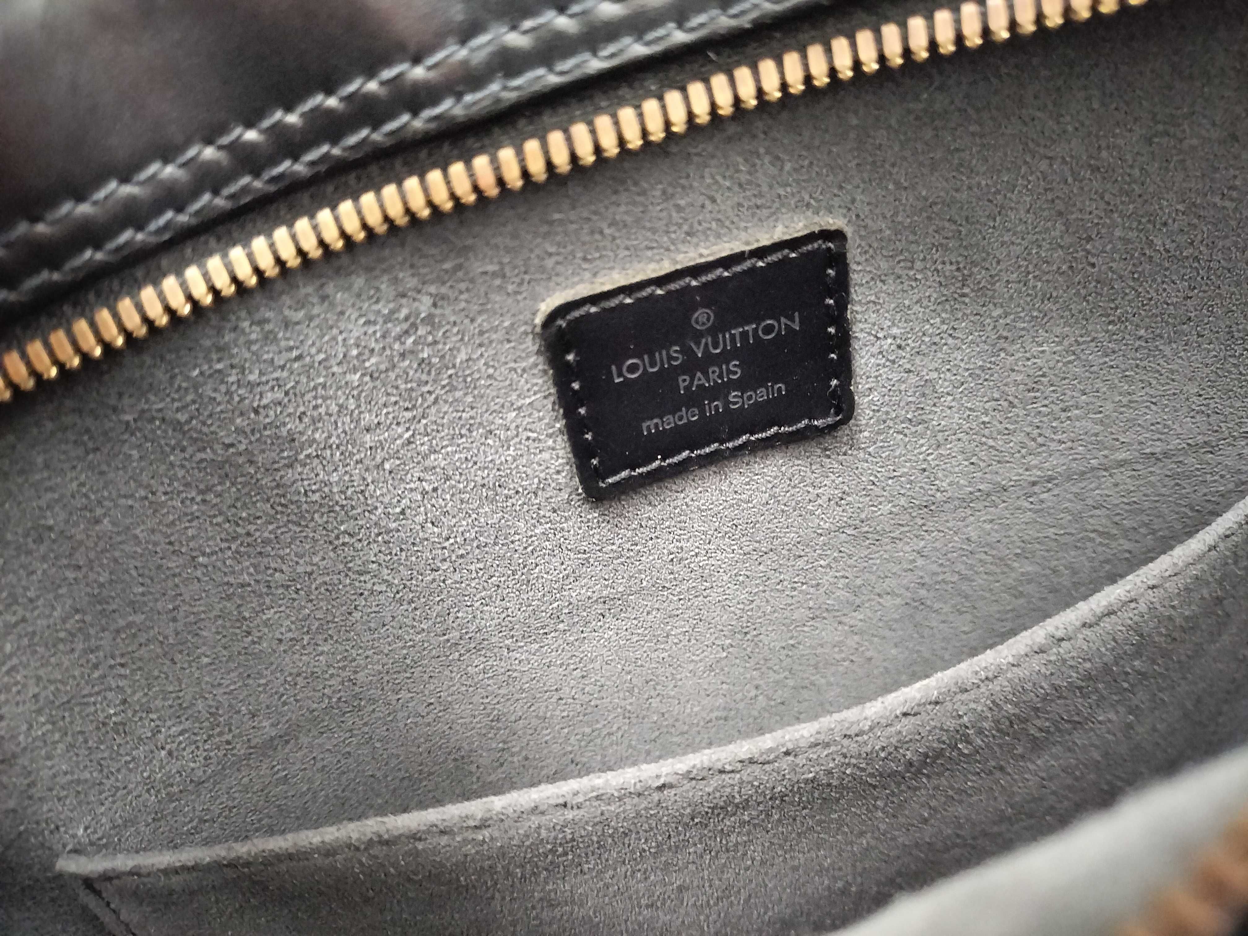 Epi Leather Handbag, Black — view 12