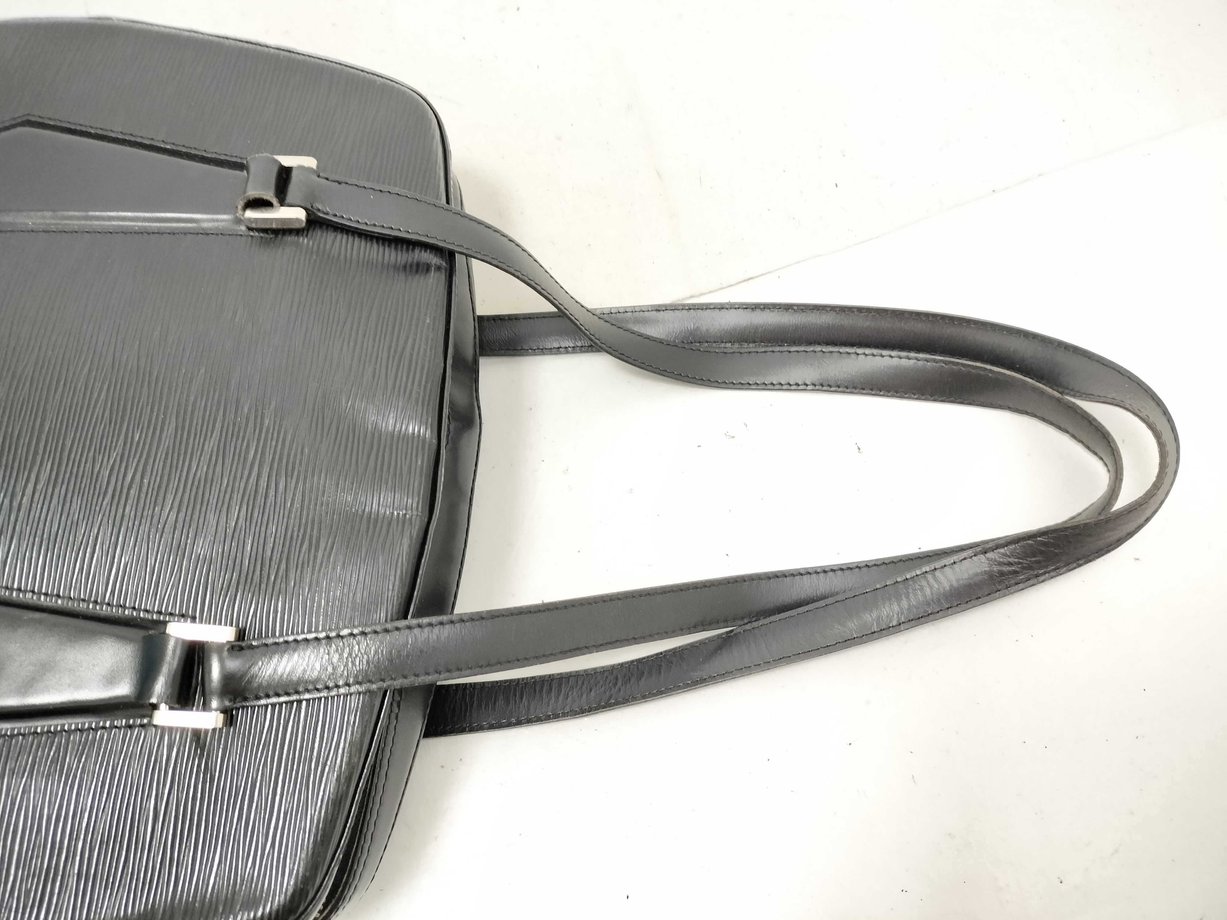 Epi Leather Handbag, Black — view 3