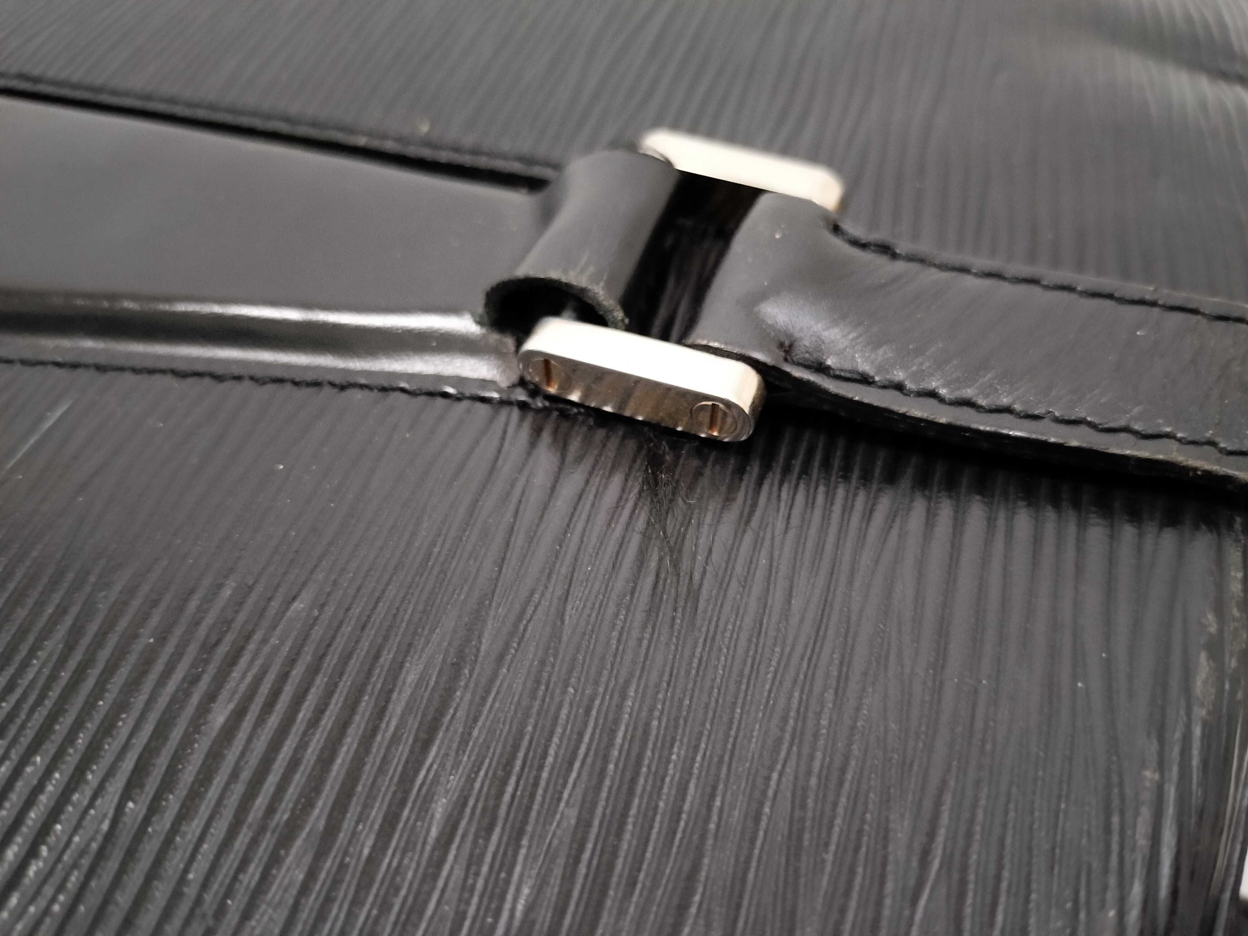 Epi Leather Handbag, Black — view 5