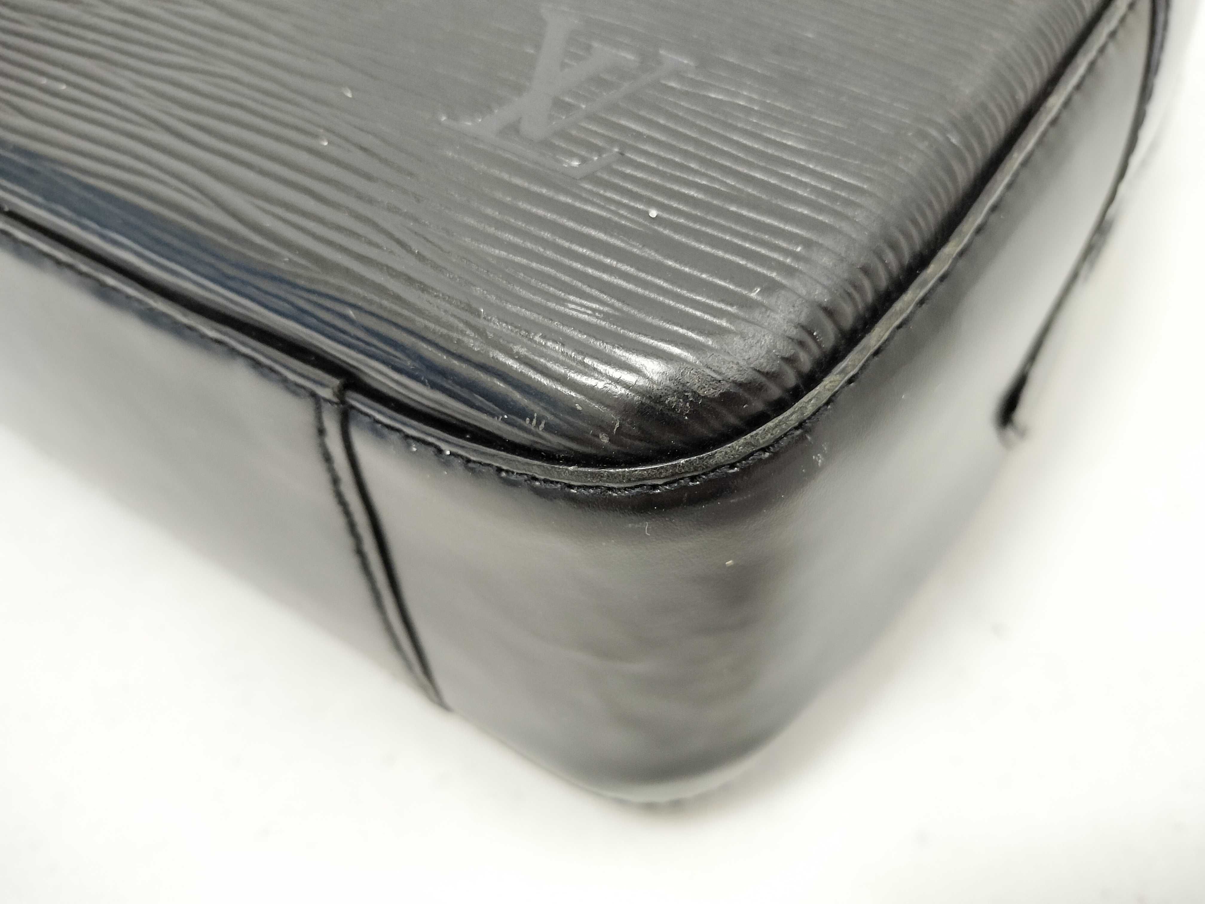 Epi Leather Handbag, Black — view 7