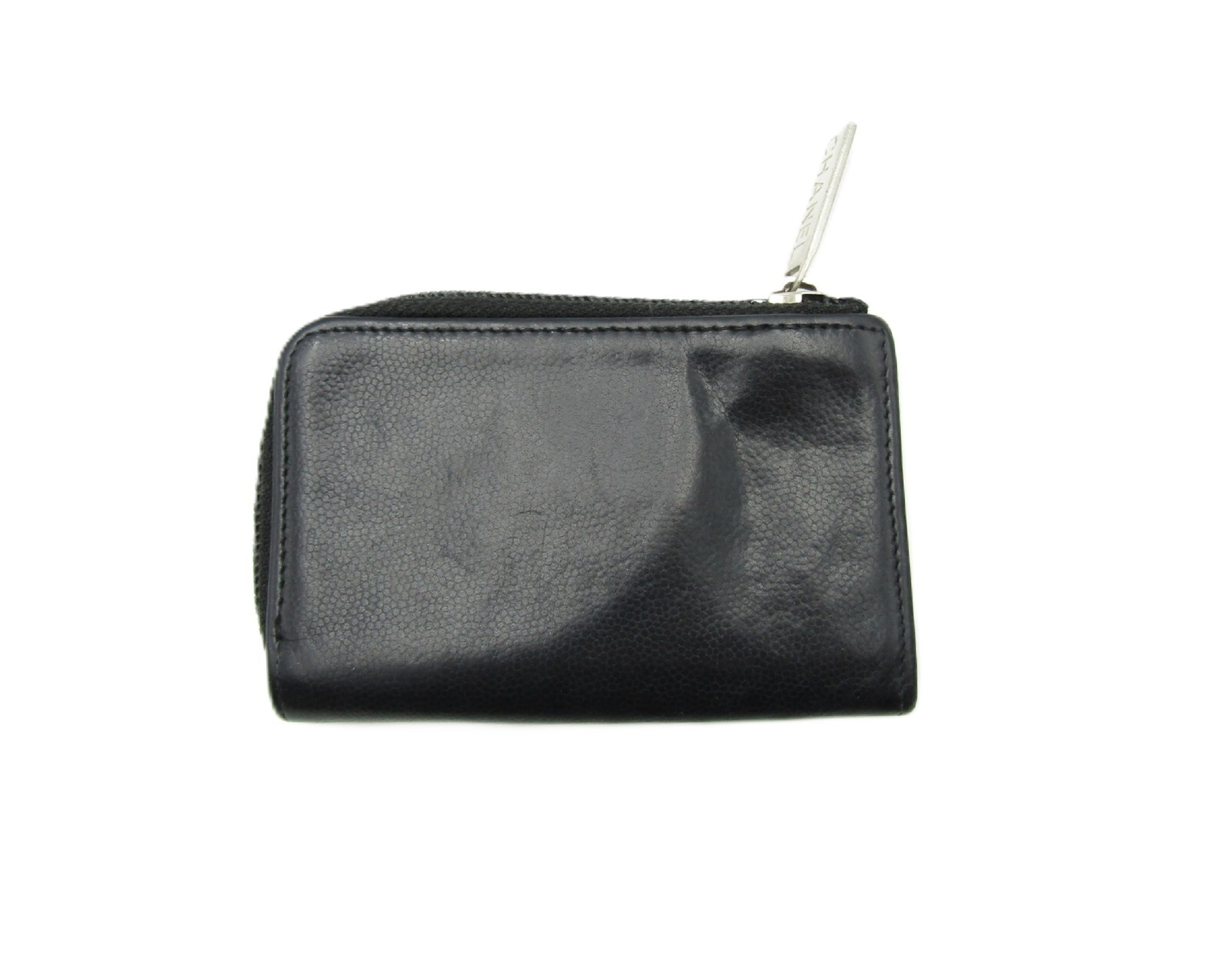 Coin Case with Keyring A68885 S Hardware Caviar Leather — view 2