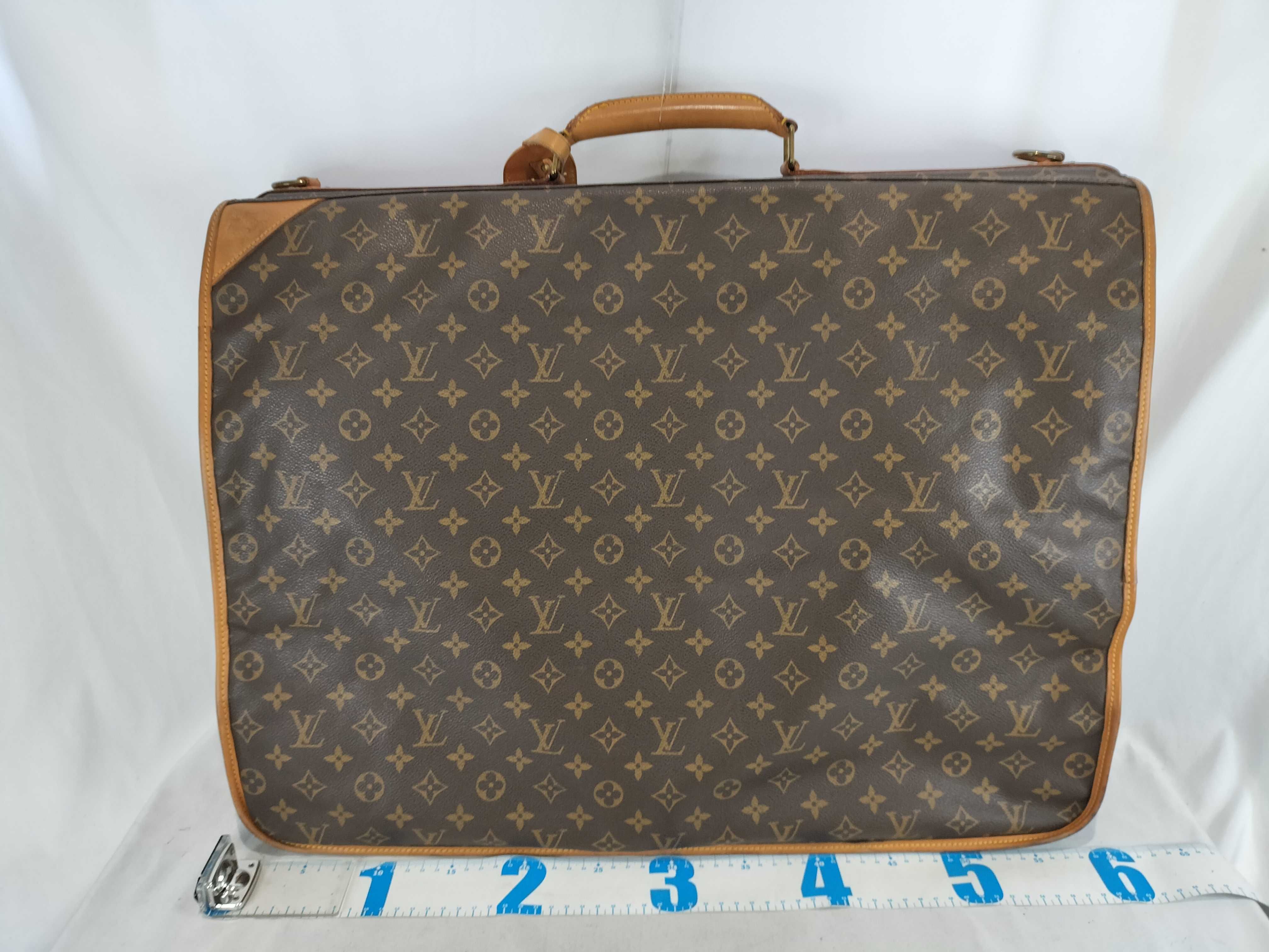 Monogram Garment Bag with Hanger — view 2