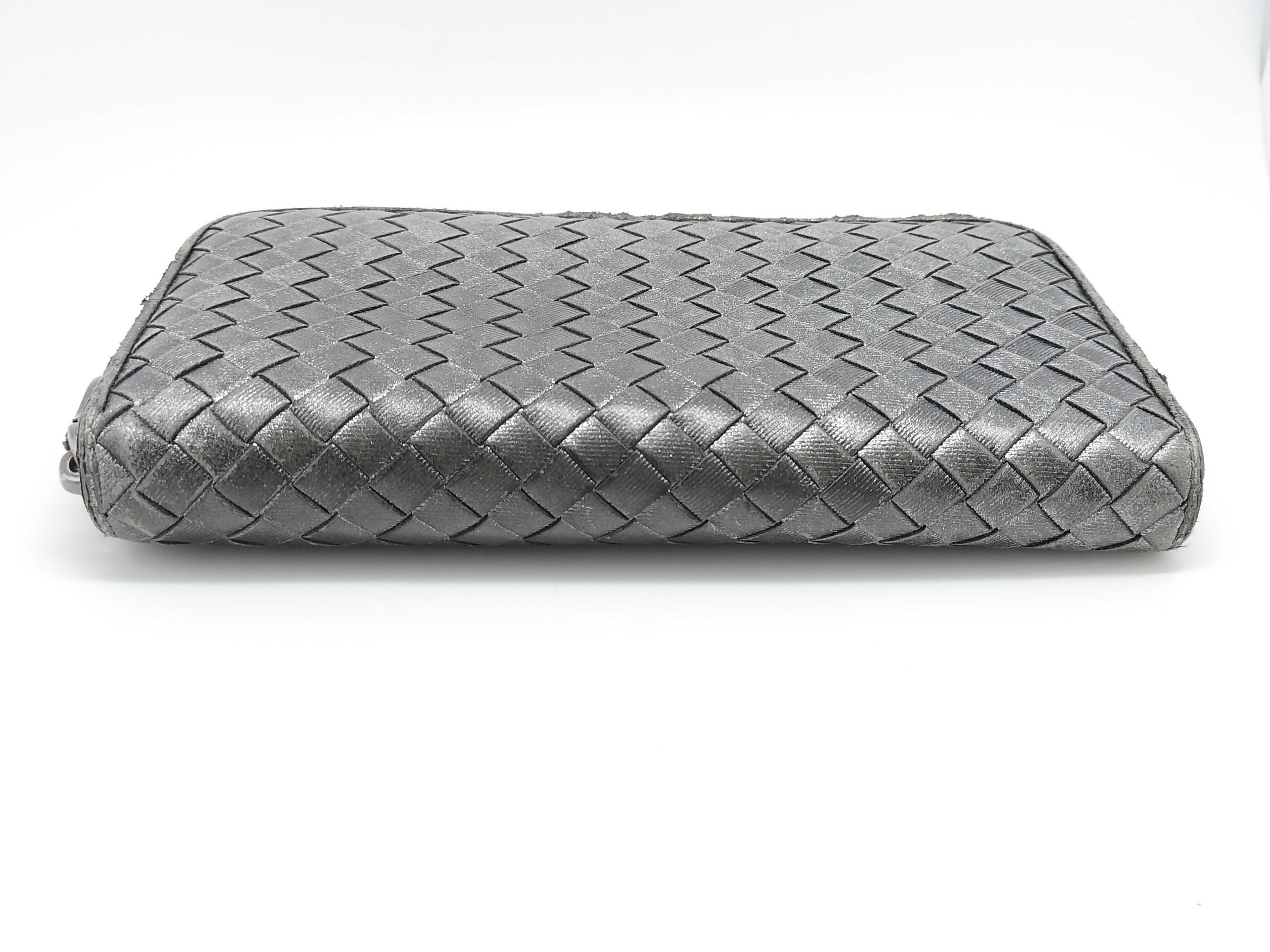 Intrecciato Round Zip Long Wallet — view 4