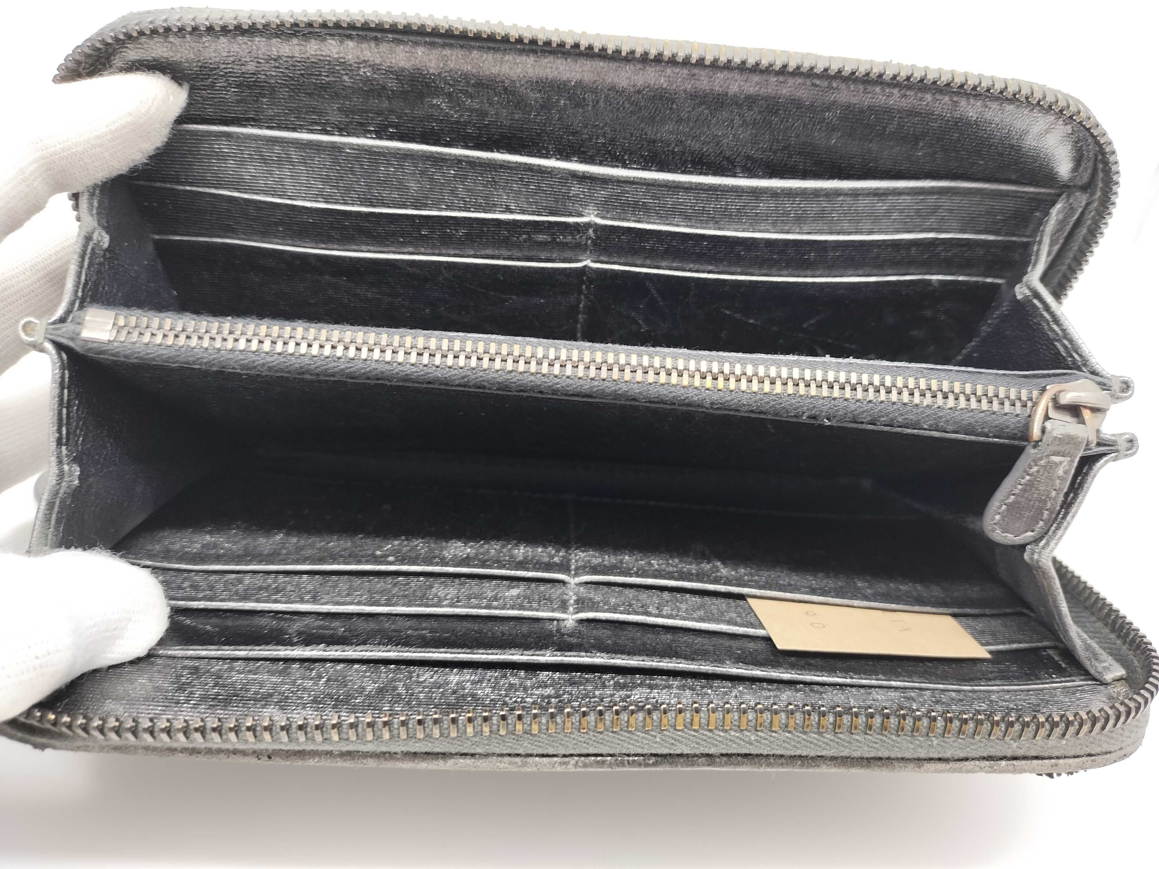 Intrecciato Round Zip Long Wallet — view 7