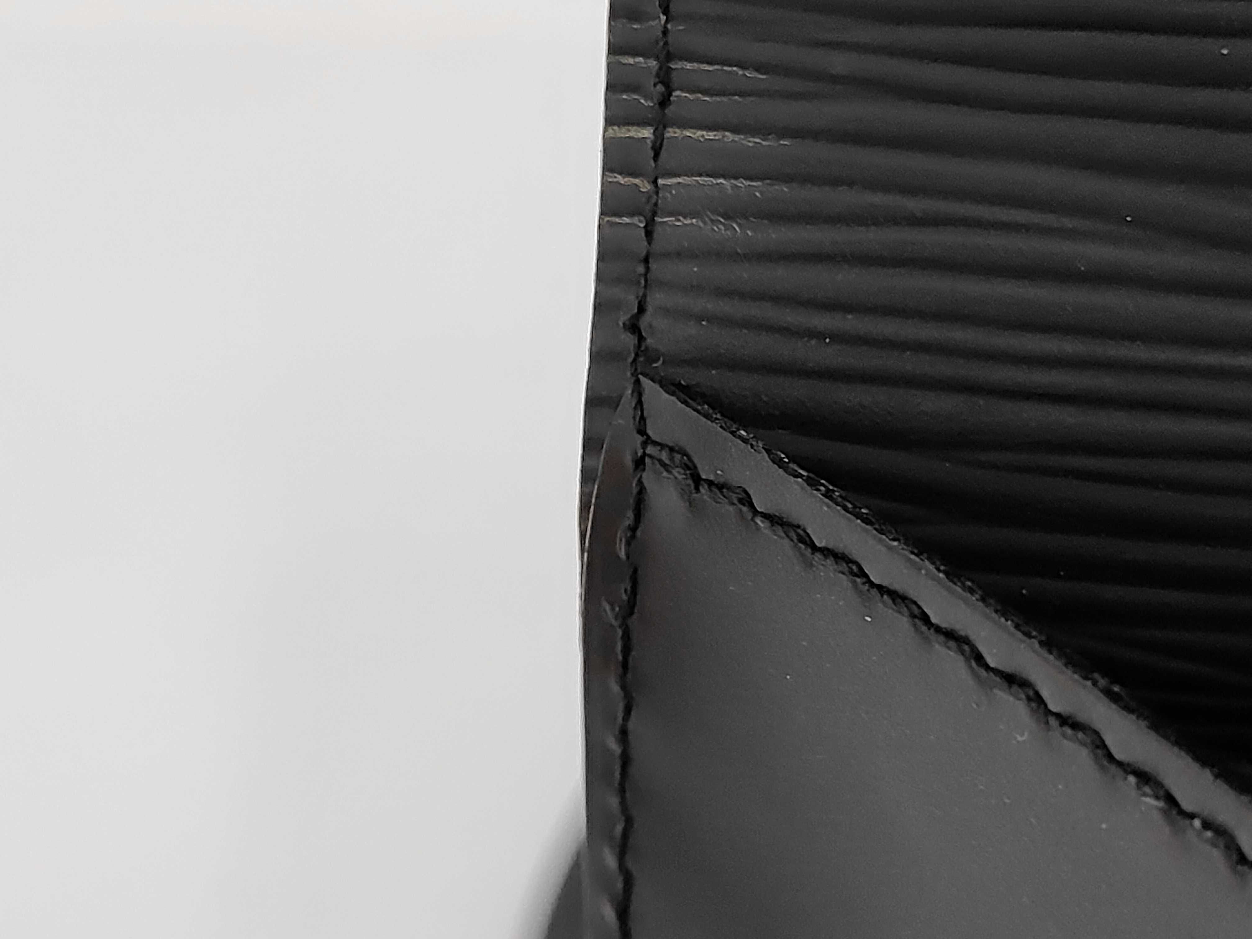 Epi Leather Shoulder Bag, Black, Business Bag — view 9