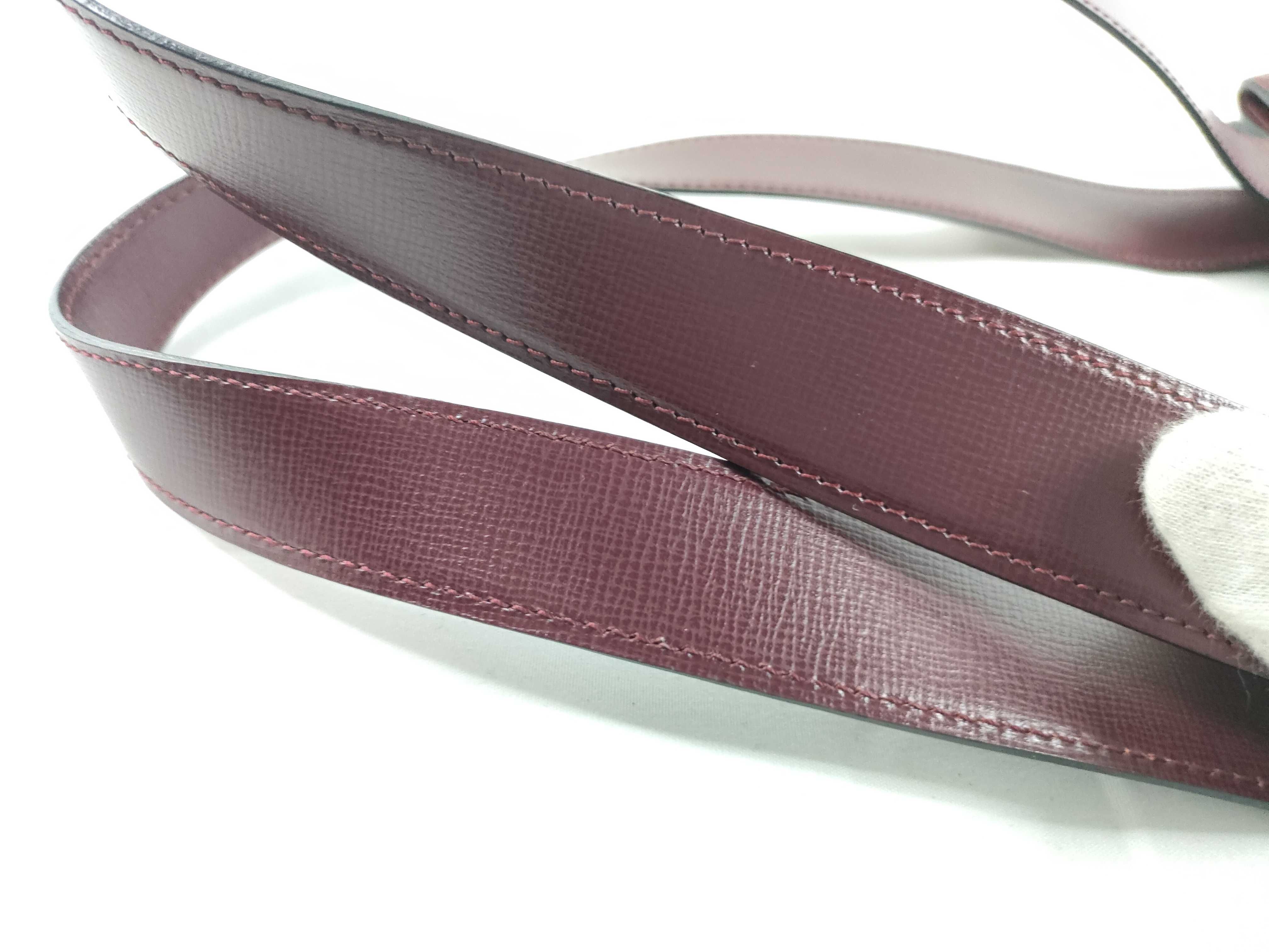 Must Line Leather Tote Handbag, Bordeaux — view 7