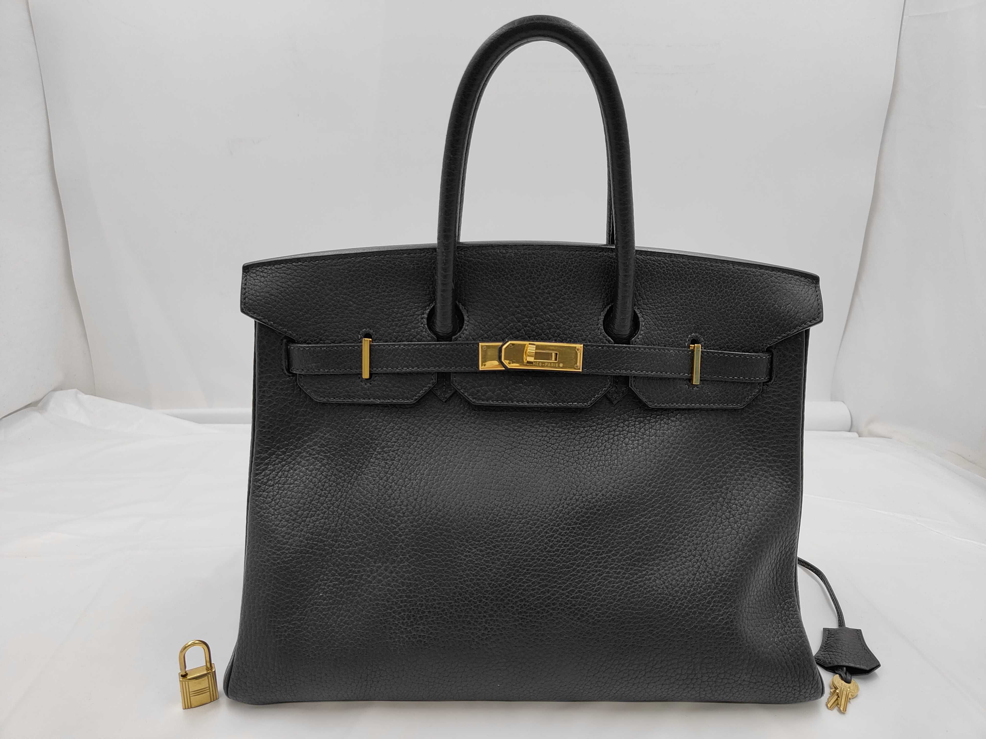 Birkin 35 Gold Hardware, Z Stamp Handbag